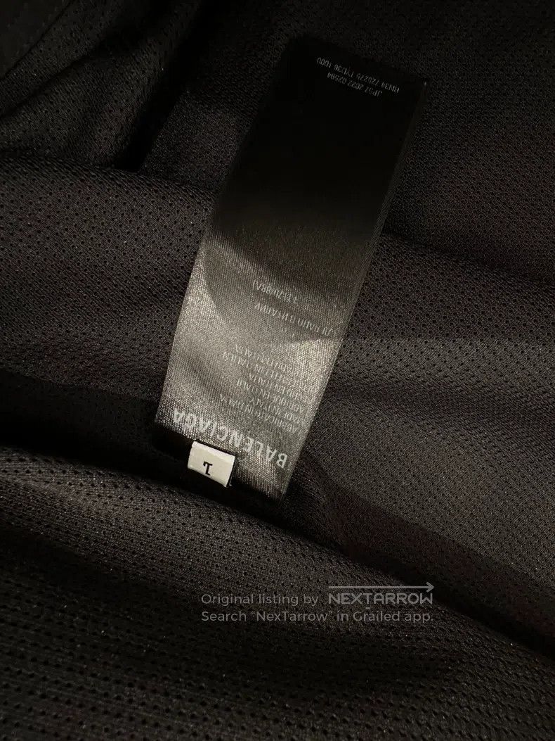 Balenciaga Balenciaga Black Letter Logo Printed Hooded Loose Fit Jack Size US S / EU 44-46 / 1 - 3 Thumbnail