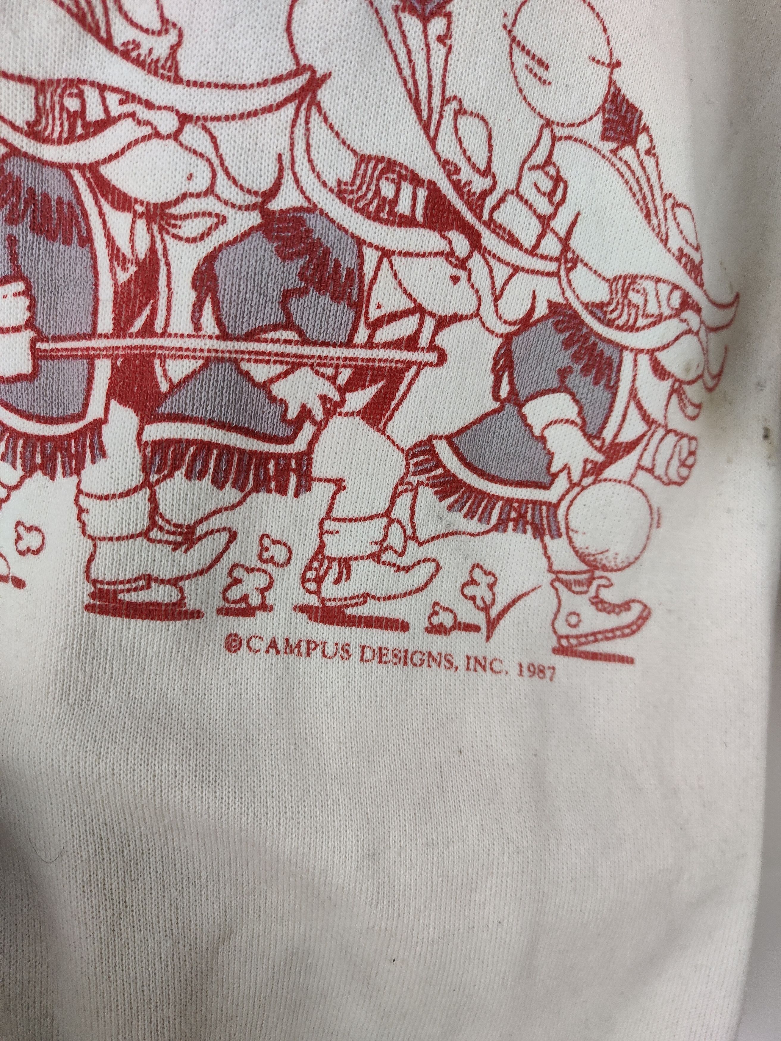 Vintage Vintage 80s Campus Design Sweatshirt Size US XL / EU 56 / 4 - 7 Thumbnail
