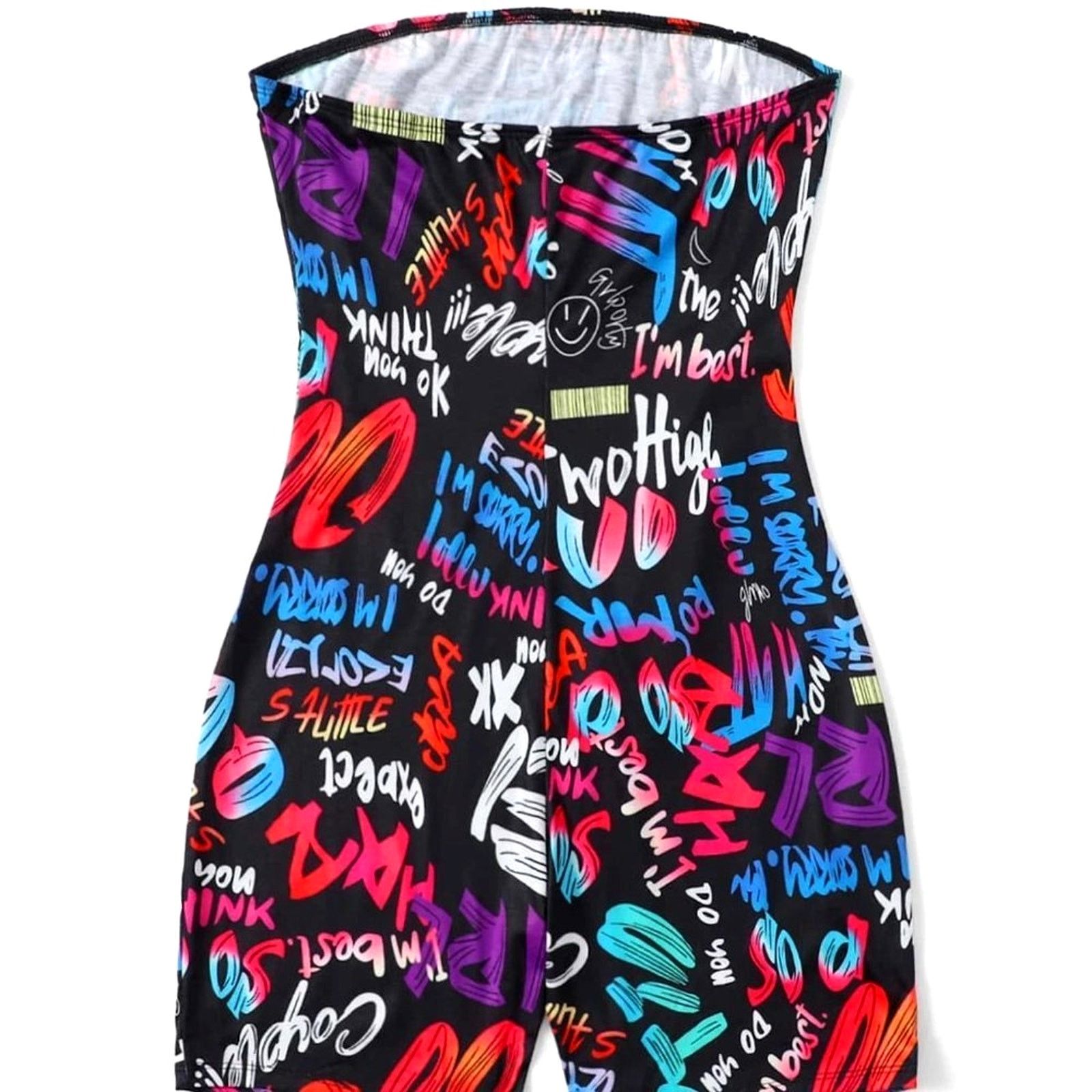 Other Coolane Letter Graphic Tube Romper size 12 Size 34" / US 12 / IT 48 - 4 Thumbnail