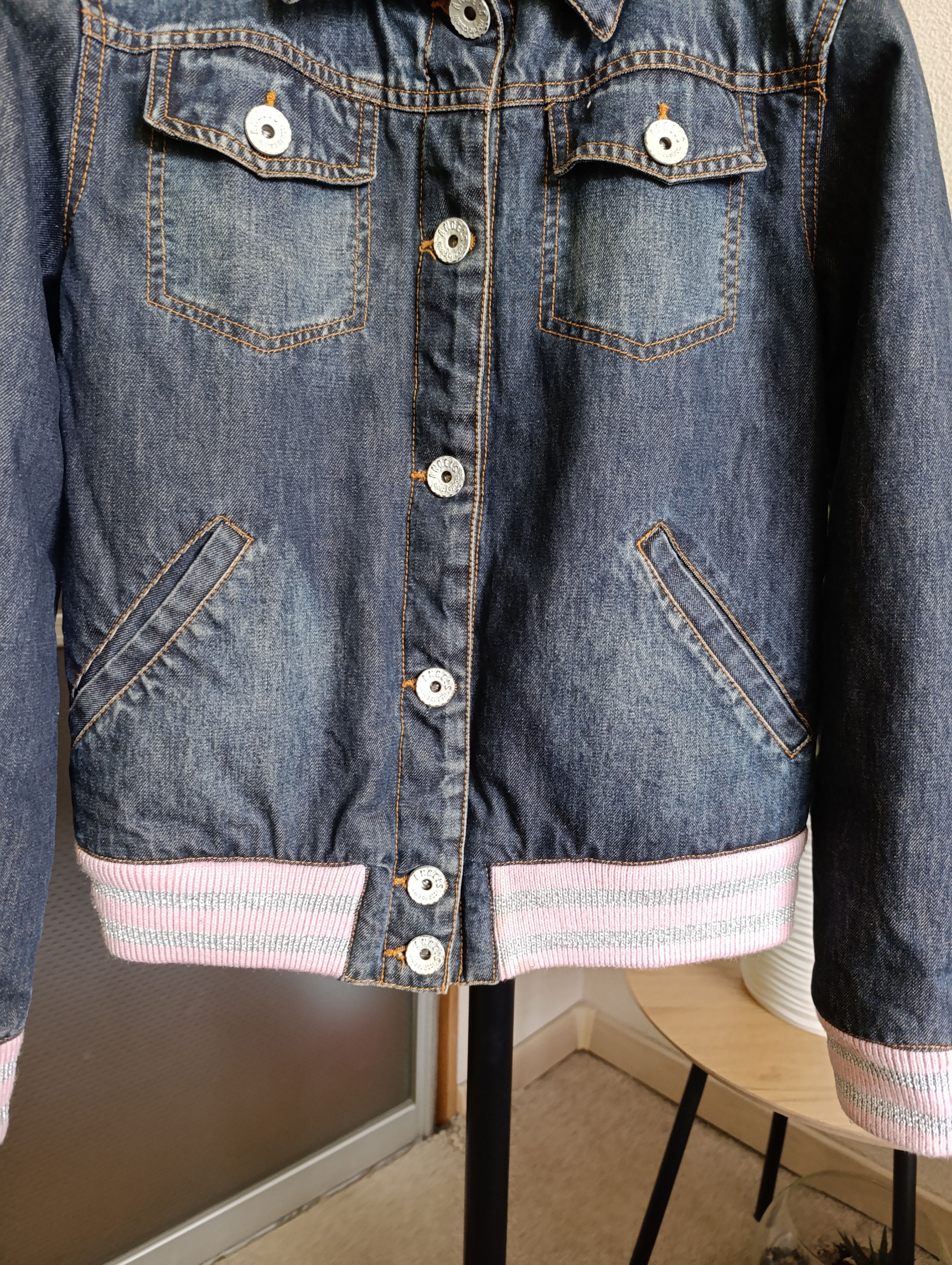 Roberto Cavalli ANGELS BY ROBERTO CAVALLI WOMEN'S INSULATED DENIM JACKET Size XS / US 0-2 / IT 36-38 - 14 Thumbnail