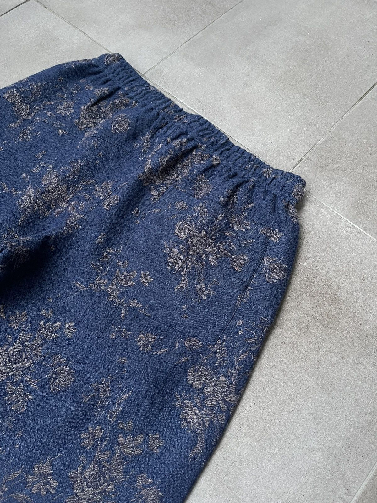 YMC !DS! SS23 YMC Alva Floral Navy Wool Casula Pants Size US 34 / EU 50 - 21 Thumbnail
