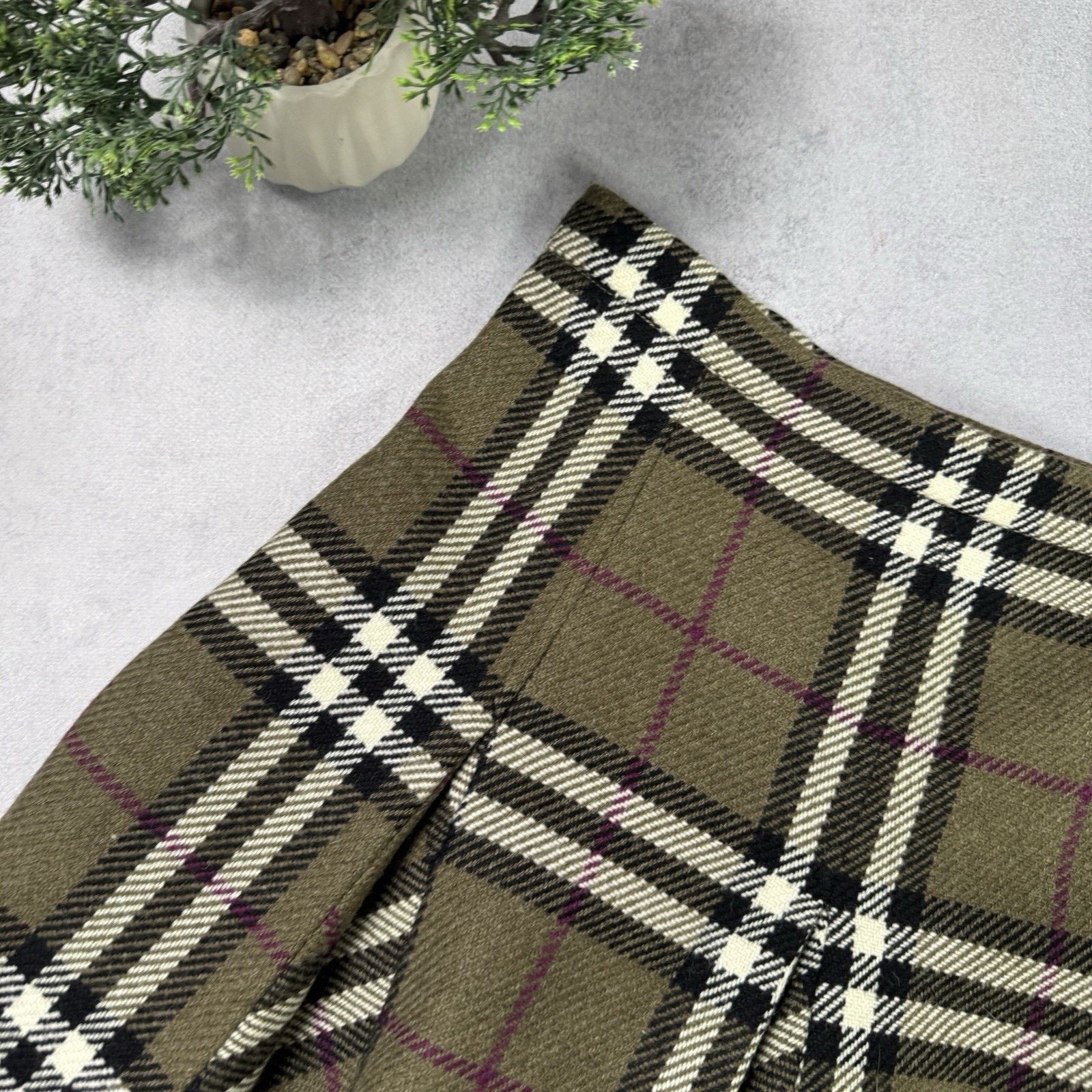 Burberry Burberry London Check Women Midi Skirt Size 31" - 2 Thumbnail