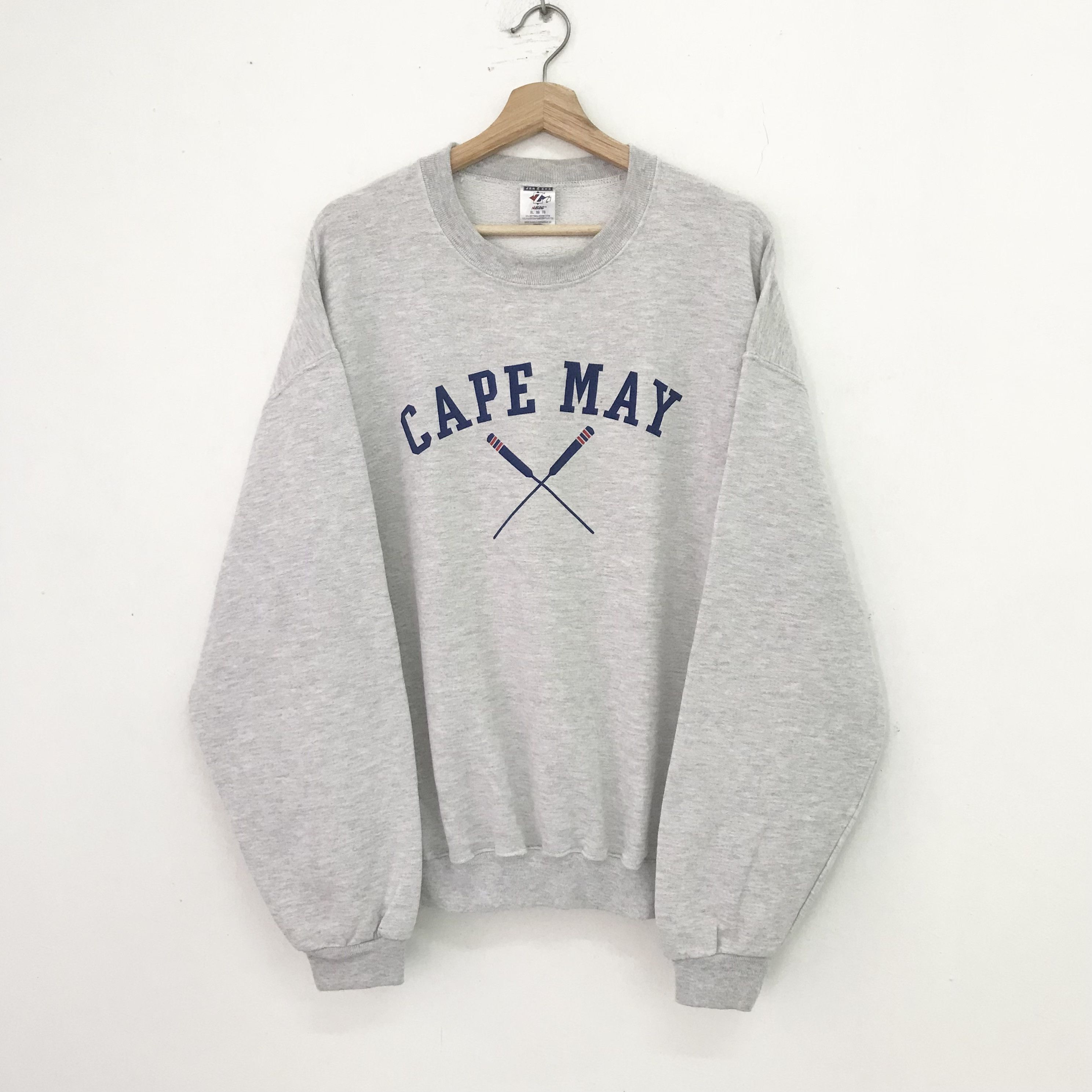 City Streets Vintage Cape May City New Jersey Spell Out Sweater Xlarge Size US XL / EU 56 / 4 - 1 Thumbnail
