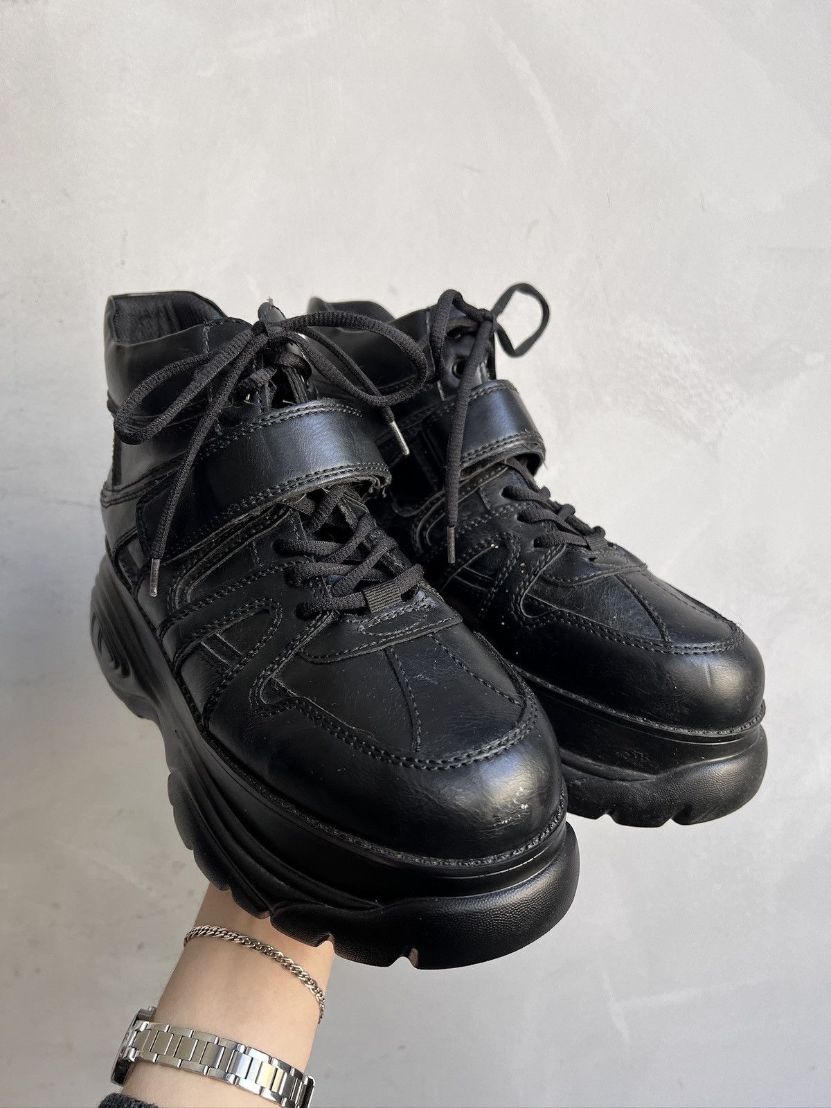 SWEAR London New Rock style Boots High Black Gothic Streetwear Y2K Size US 8 / EU 41 - 1 Thumbnail