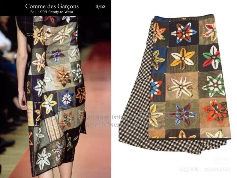 Comme des Garcons Comme des Garcons size M Two-Sided Assembled Embroidered W Size 23" - 7 Thumbnail