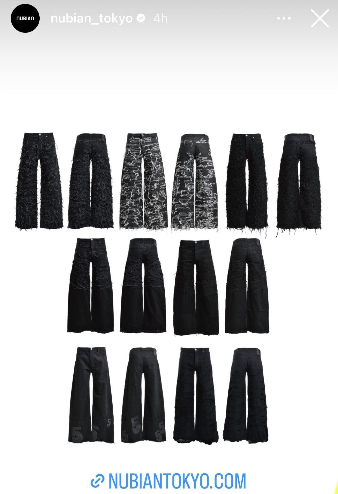 Paradoxe Paris Paradoxe Paris x Nubian Tokyo Ex Repair Baggy Denim 32 USED Size US 32 / EU 48 - 10 Thumbnail