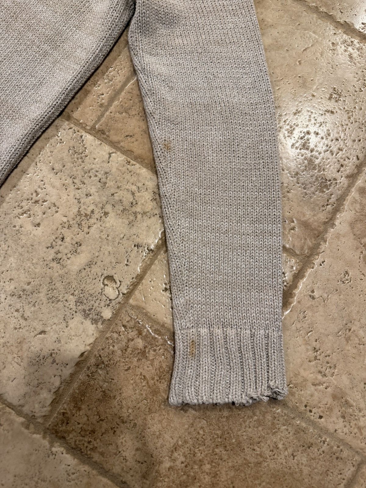 Maison Margiela Maison Margiela SS22 Ditressed Neutrals Cardigan Sweater Size US S / EU 44-46 / 1 - 11 Thumbnail