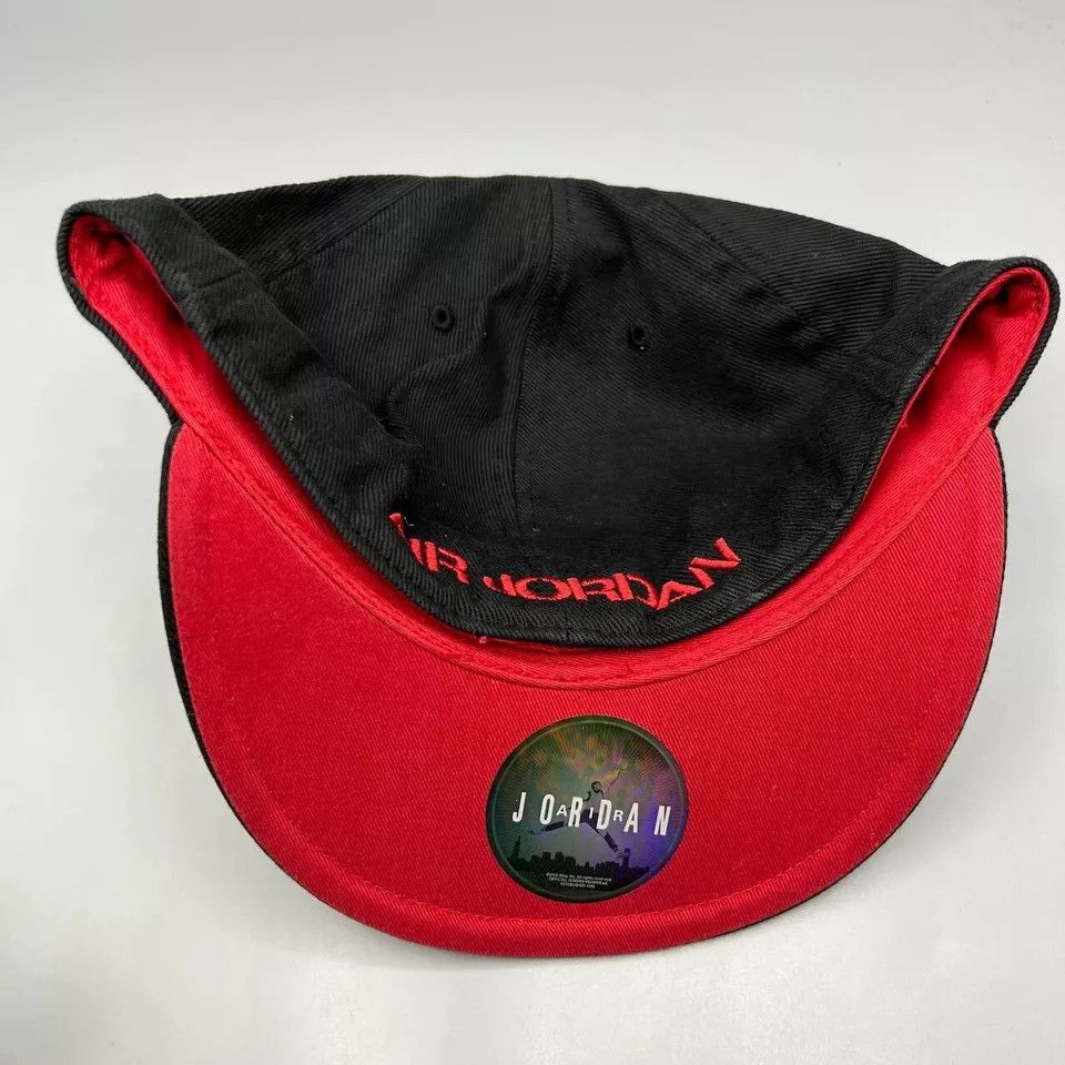 Jordan Brand Air Jordan Hat Men 7 1/2 Black Red Jumpman Fitted Cap Size ONE SIZE - 6 Thumbnail