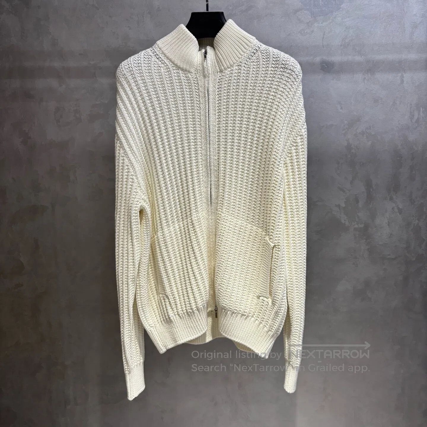 Loro Piana LORO PIANA Rohr Pilot Long-Sleeved Cashmere Sweater with S Size US M / EU 48-50 / 2 - 1 Thumbnail