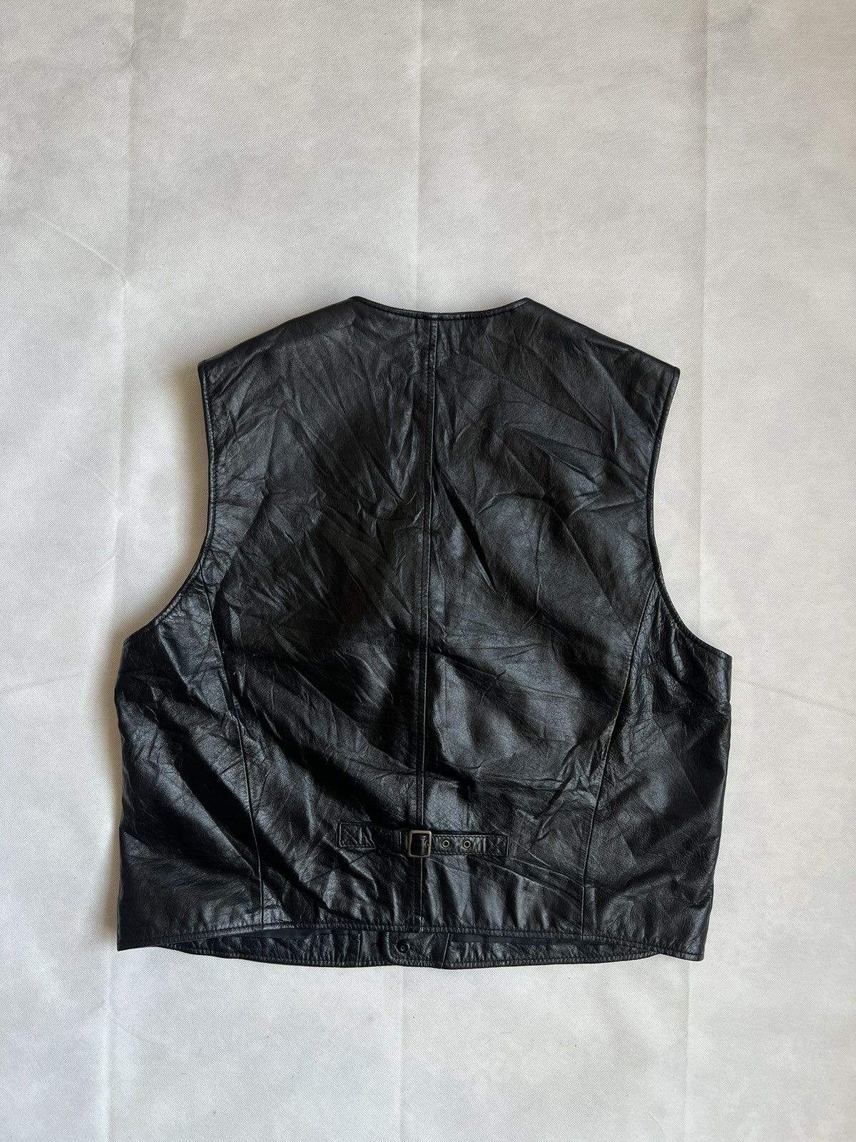 Leather Volcano Cowhide Leather Biker Punk Vest Size US XL / EU 56 / 4 - 8 Thumbnail