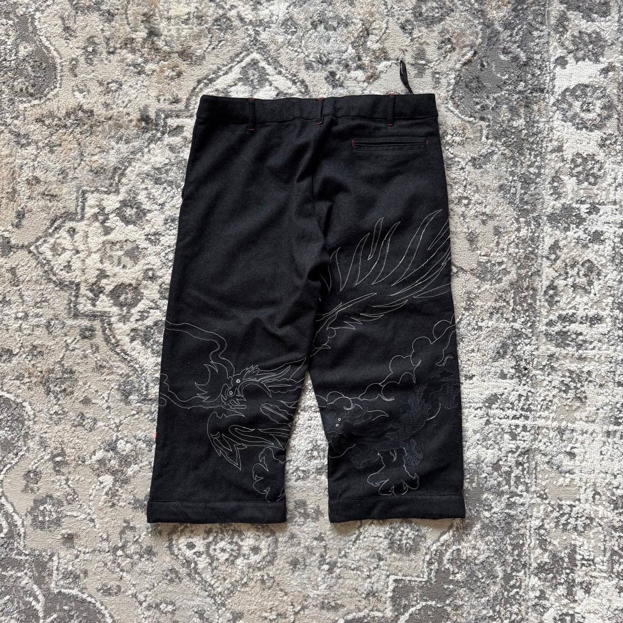 Maharishi Maharishi Wool Flannel Capri Dragon Embroidery 3M Pants Size 29" - 6 Thumbnail