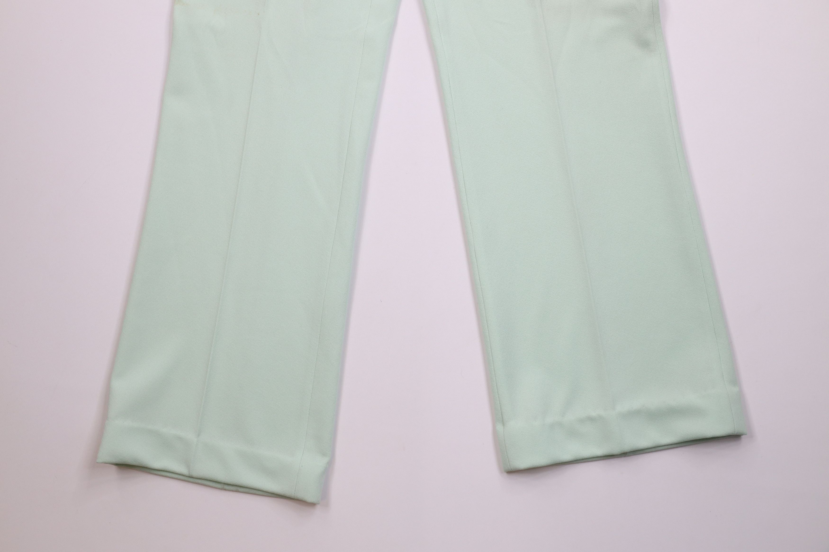Vintage Vintage 60s 70s Streetwear Knit Bell Bottoms Pants Green USA Size US 38 / EU 54 - 4 Thumbnail