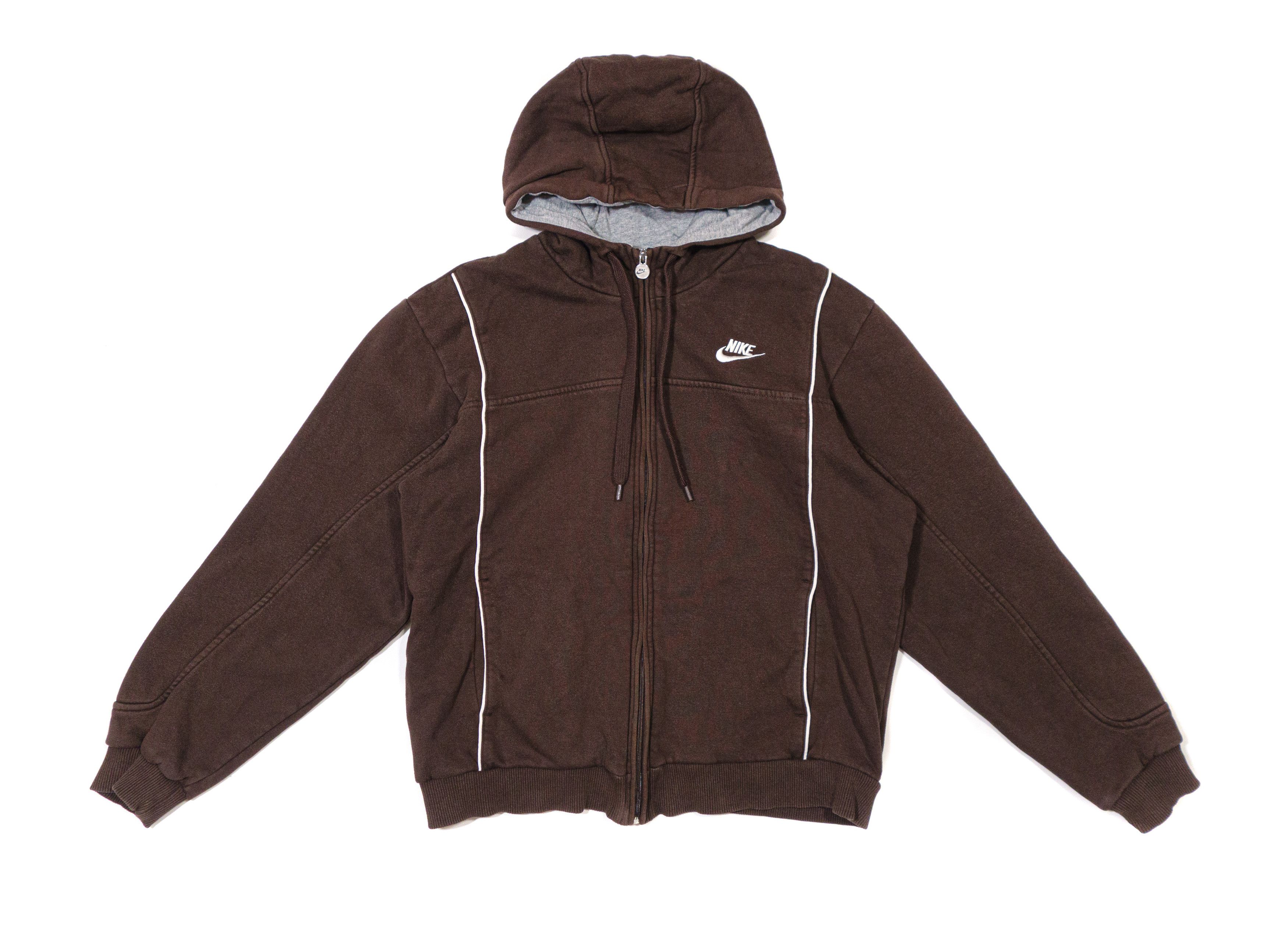 Nike 90S Swoosh Logo Zip Hoodie Size US M / EU 48-50 / 2 - 1 Thumbnail