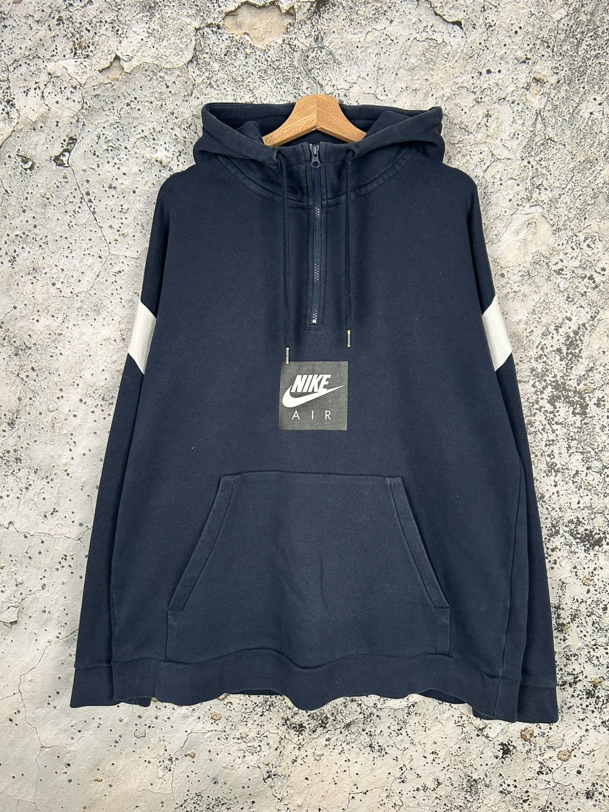 Nike Nike Air Streetwear Hoodie Navy Skate Drill Baggy Boxy Fit Size US XL / EU 56 / 4 - 1 Thumbnail