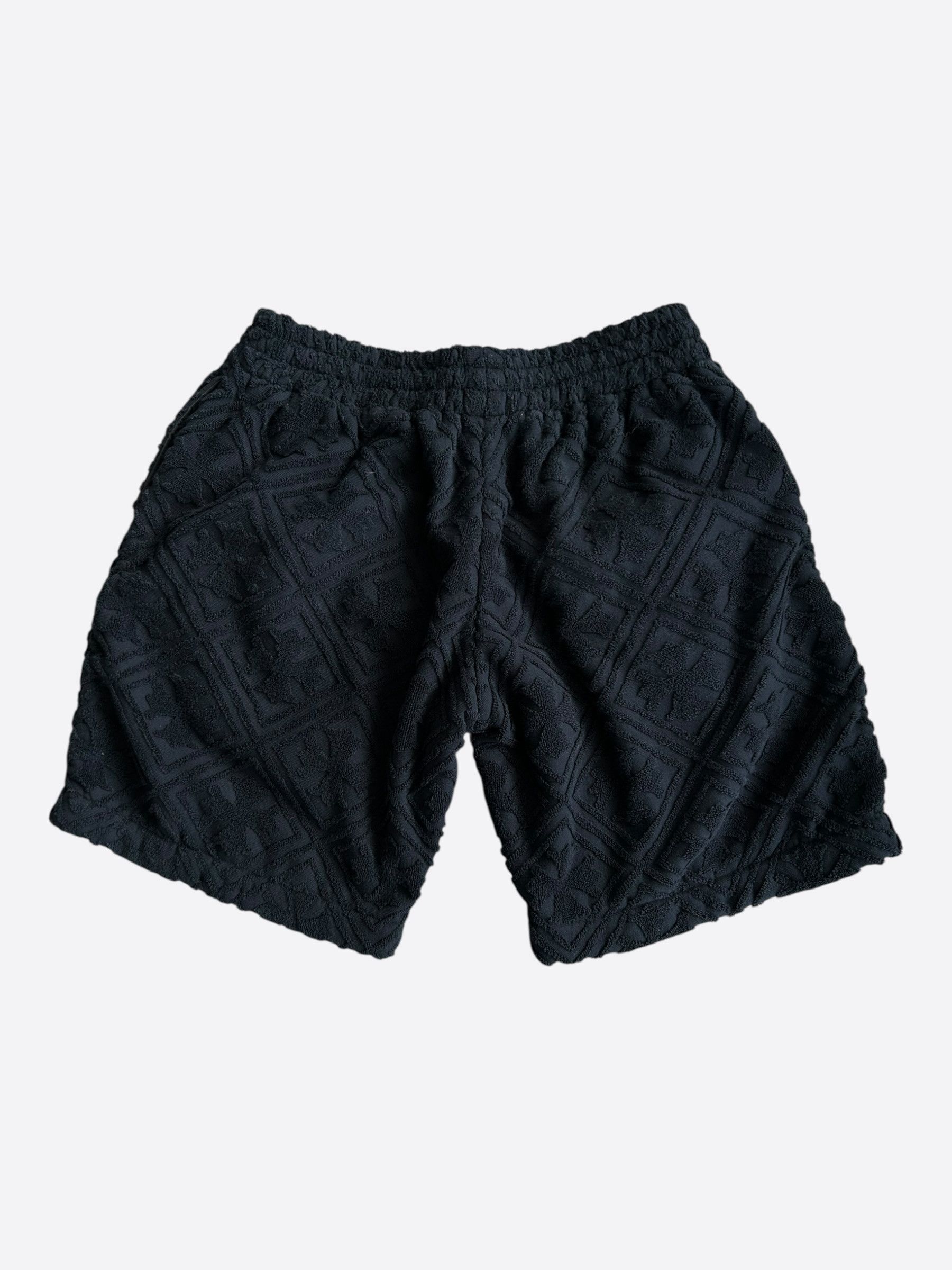 Chrome Hearts Chrome Hearts Black Cross Jacquard Towel Shorts Size US 34 / EU 50 - 2 Thumbnail