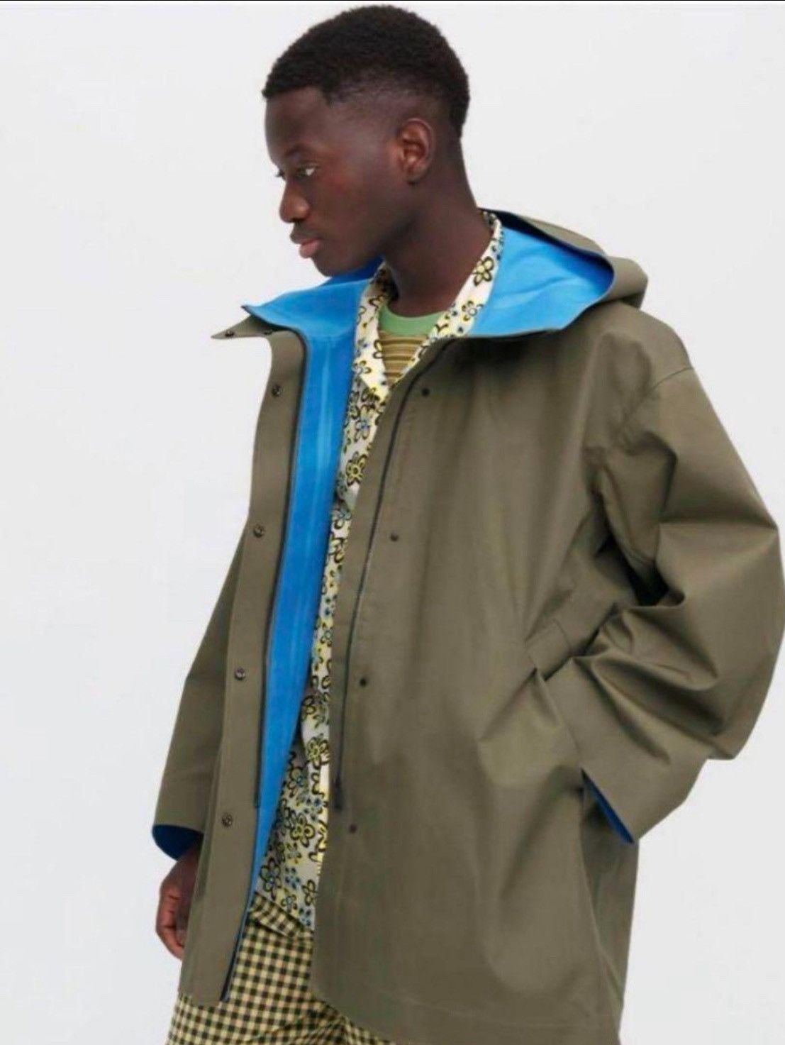 Marni × Uniqlo UNIQLO × MARNI/ Block Tech Half Coat/Olive Size US XXL / EU 58 / 5 - 3 Thumbnail