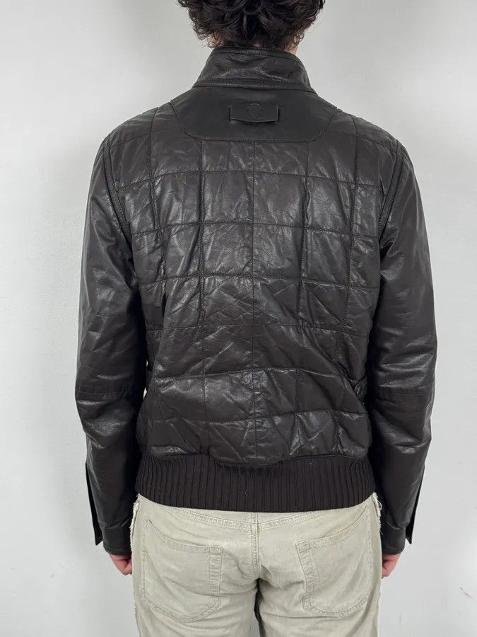 Gucci 2000s Gucci Brown Quilted Leather Jacket Size US L / EU 52-54 / 3 - 4 Thumbnail