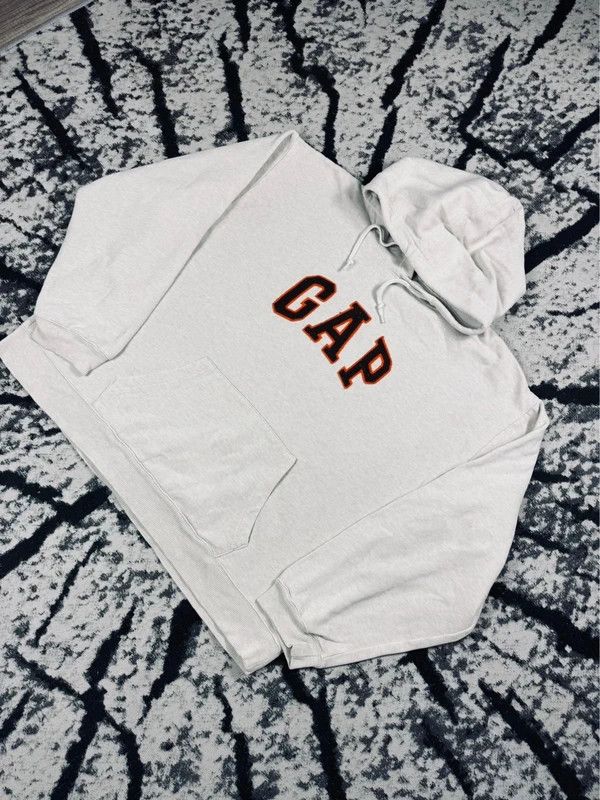 Gap Gap beige cream logo hoodie XXL boxy Size US XXL / EU 58 / 5 - 2 Thumbnail
