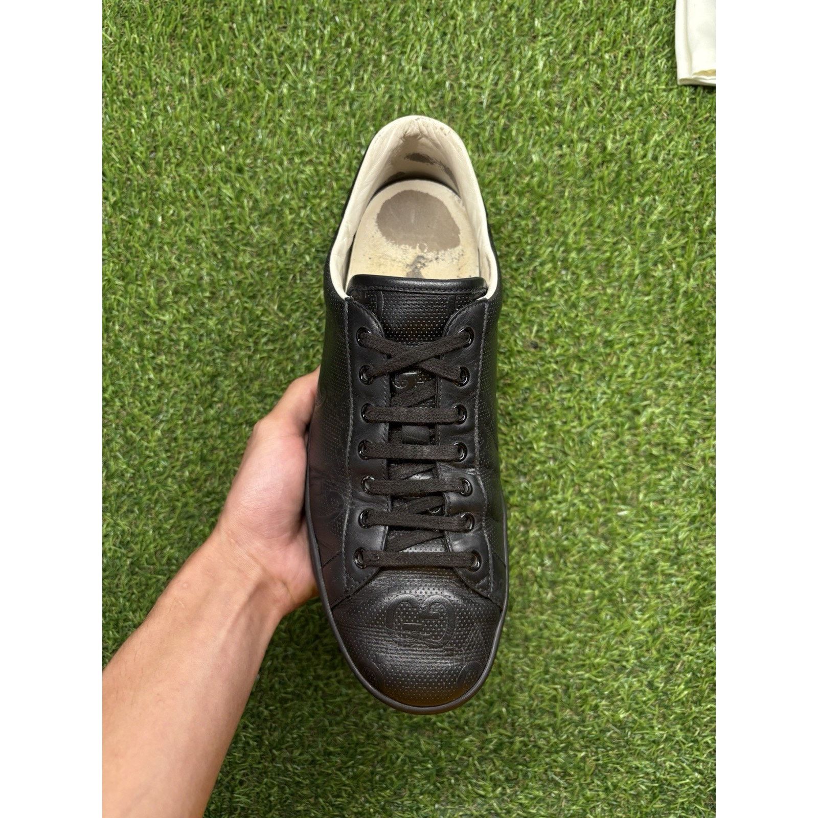 Gucci Gucci Ace GG ' Black ' | GOOD CONDITION! Size US 10 / EU 43 - 5 Thumbnail