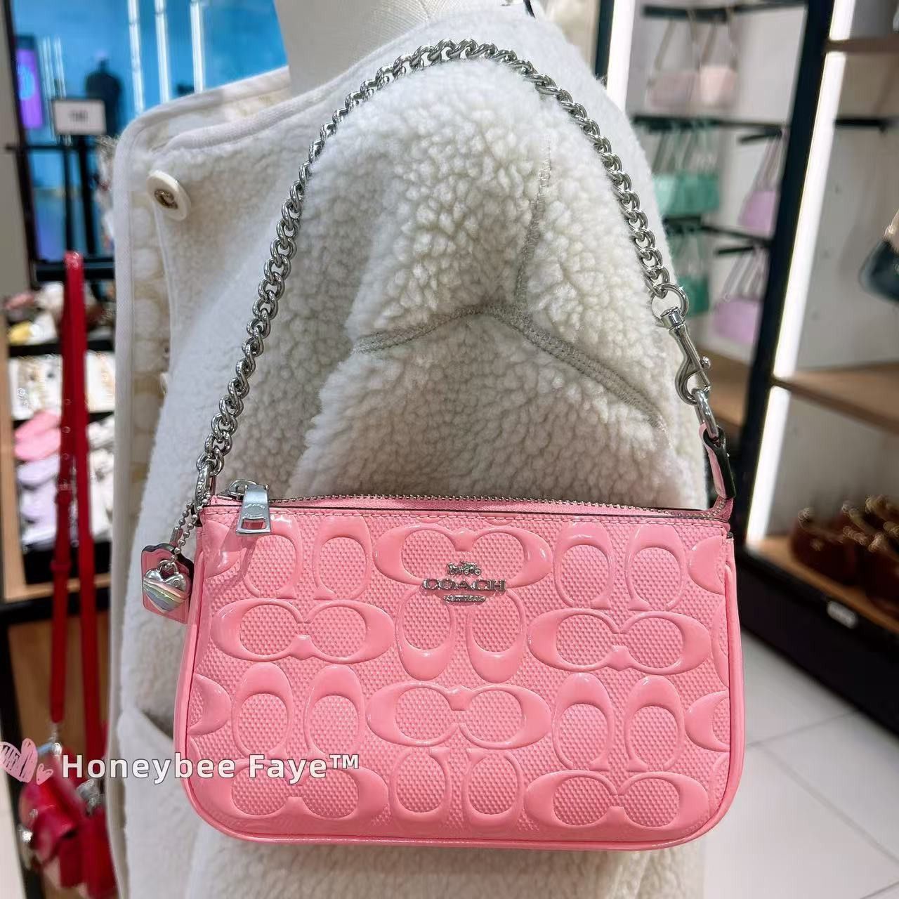 Coach Nolita 19 In Signature Leather With Heart Charm CCZ27 Size ONE SIZE - 1 Thumbnail