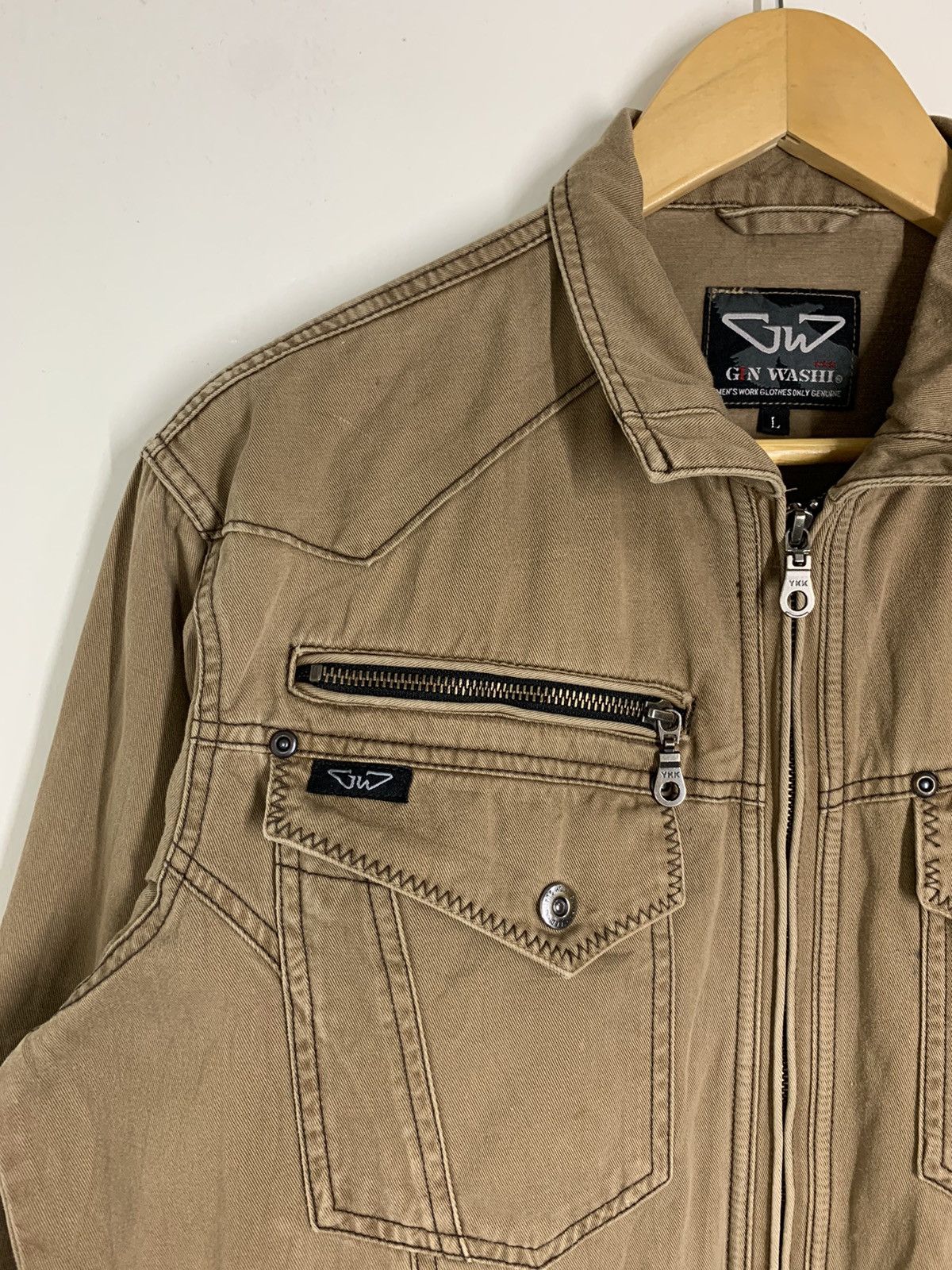 Japanese Brand × Vintage Vintage Gin Washi Workwear Jacket Size US L / EU 52-54 / 3 - 5 Thumbnail