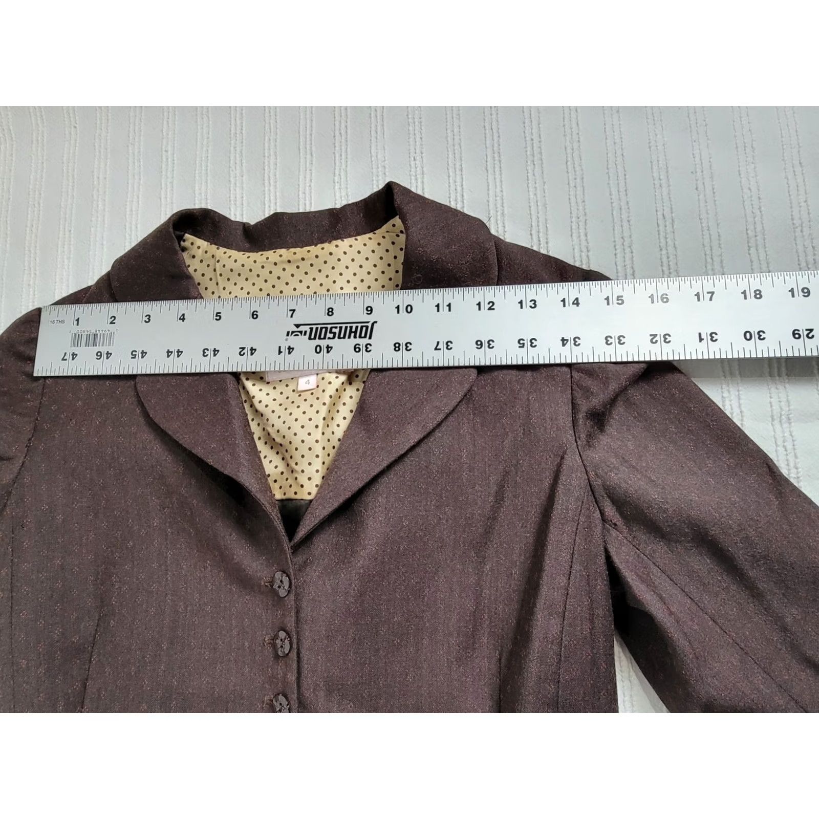 Rebecca Taylor Rebecca Taylor Brown Pinstripe Blazer Women’s Wool Jacket Size 4 Career Blazer Women’s Regular XS? Size S / US 4 / IT 40 - 6 Thumbnail