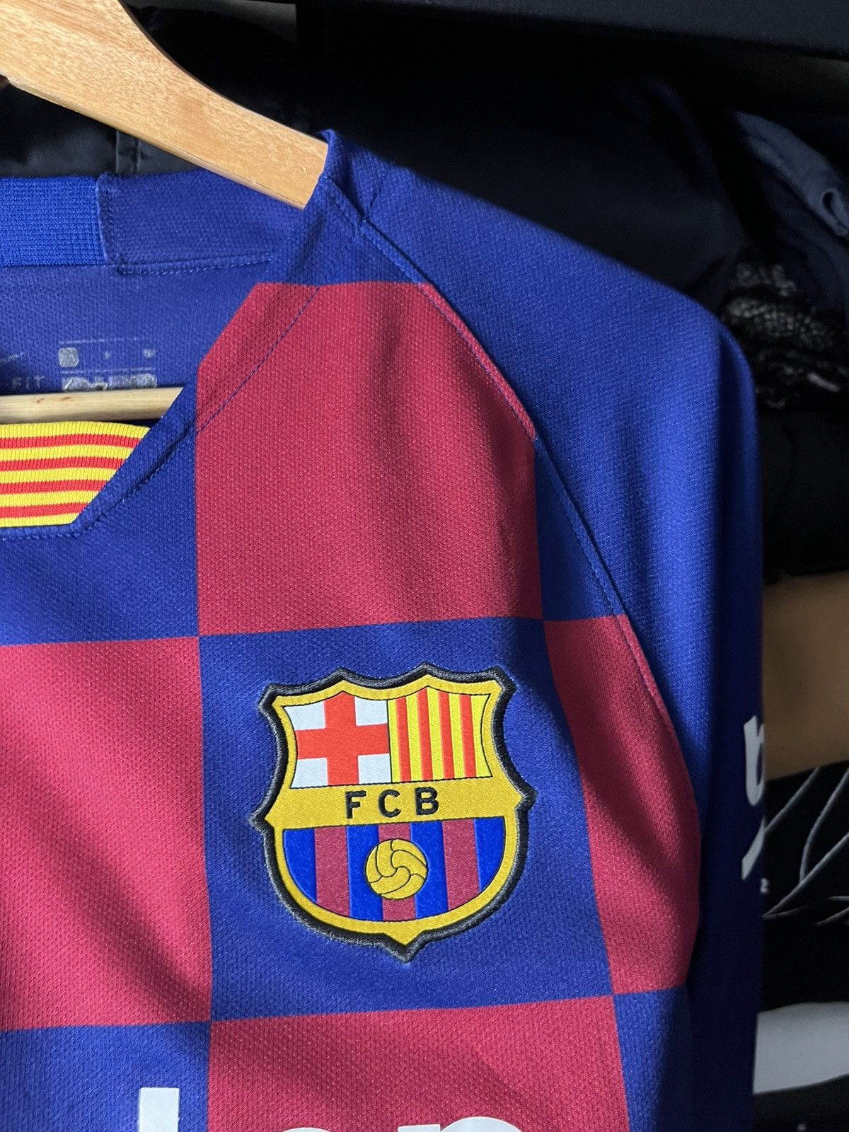 Nike ⚽️🔴🔵 Messi 10 FC Barcelona NIKE Jersey Long Sleeve Dri-Fit Size US S / EU 44-46 / 1 - 11 Thumbnail