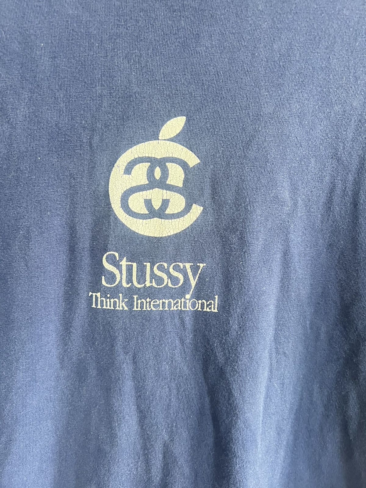 Stussy × Vintage Stussy S4 Think International 90s Apple Logo Rare Parody Size US L / EU 52-54 / 3 - 2 Thumbnail