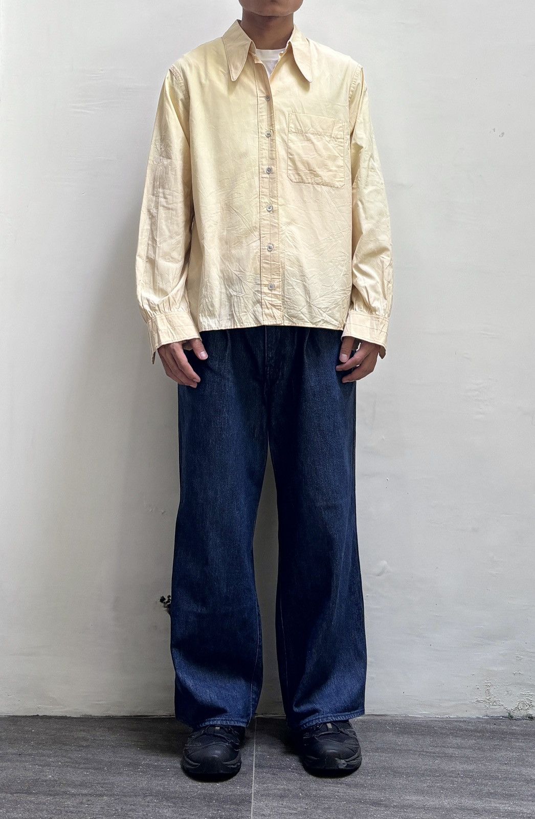 Lemaire FREE TAX! Pointed Collar Shirt Size US S / EU 44-46 / 1 - 1 Thumbnail