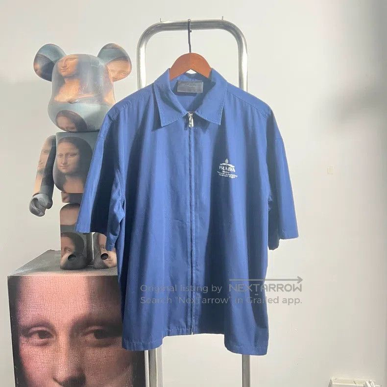 Prada Prada Logo zipper short sleeve Size US M / EU 48-50 / 2 - 1 Thumbnail