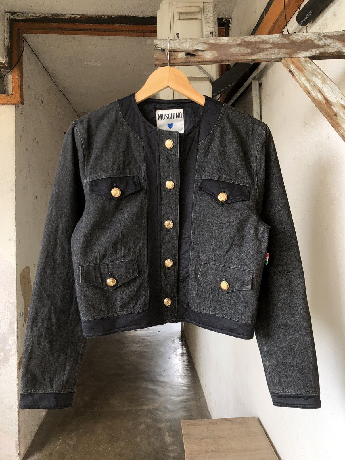 Moschino Vintage Moschino Milano Denim Jacket Size M / US 6-8 / IT 42-44 - 15 Thumbnail
