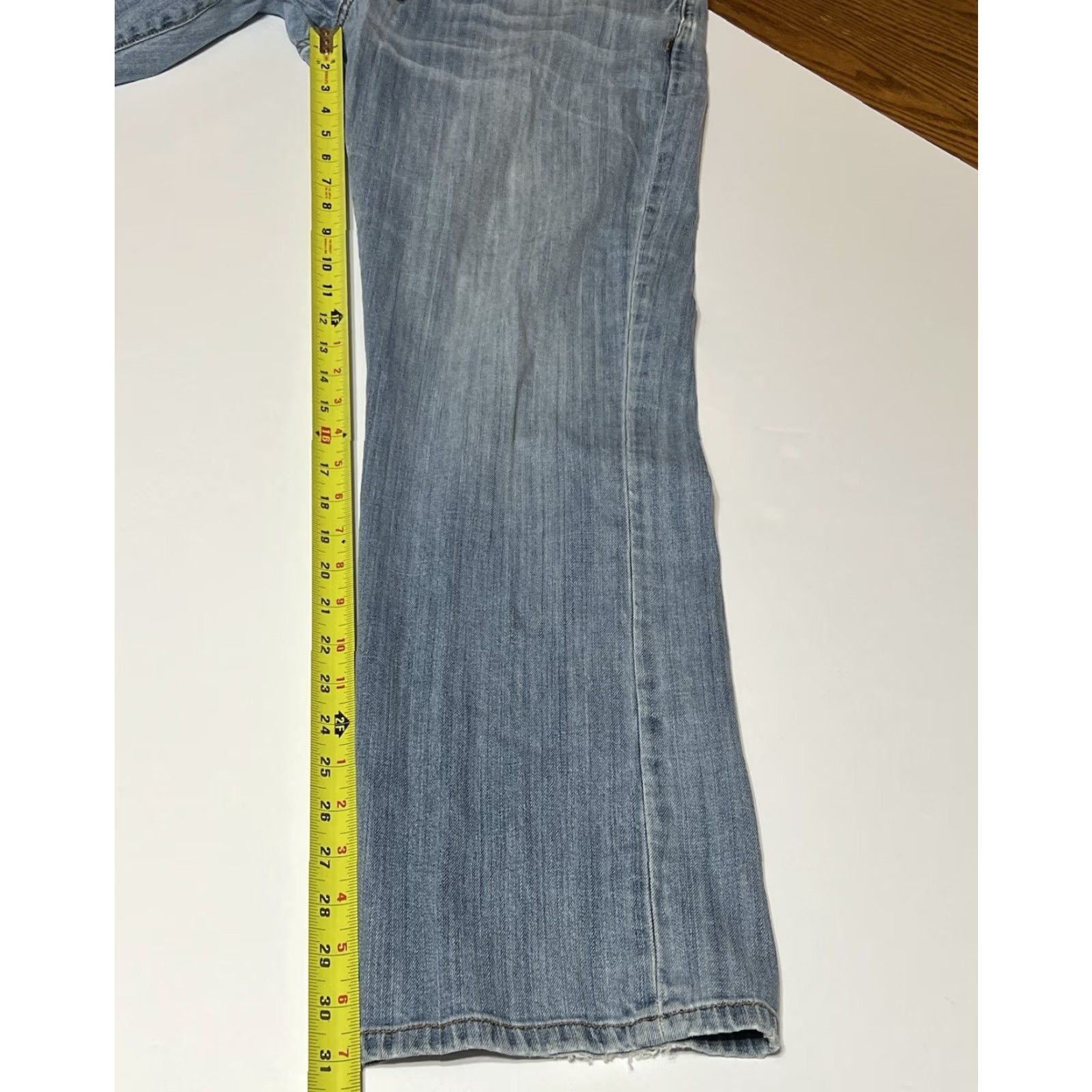 Lucky Brand Lucky Brand 221 Original Boot Jean Mens 36x31 Blue Distressed 5-Pocket Denim Bootcut Pants Slim Regular USA Logo Vintage N/A Size US 36 / EU 52 - 5 Thumbnail