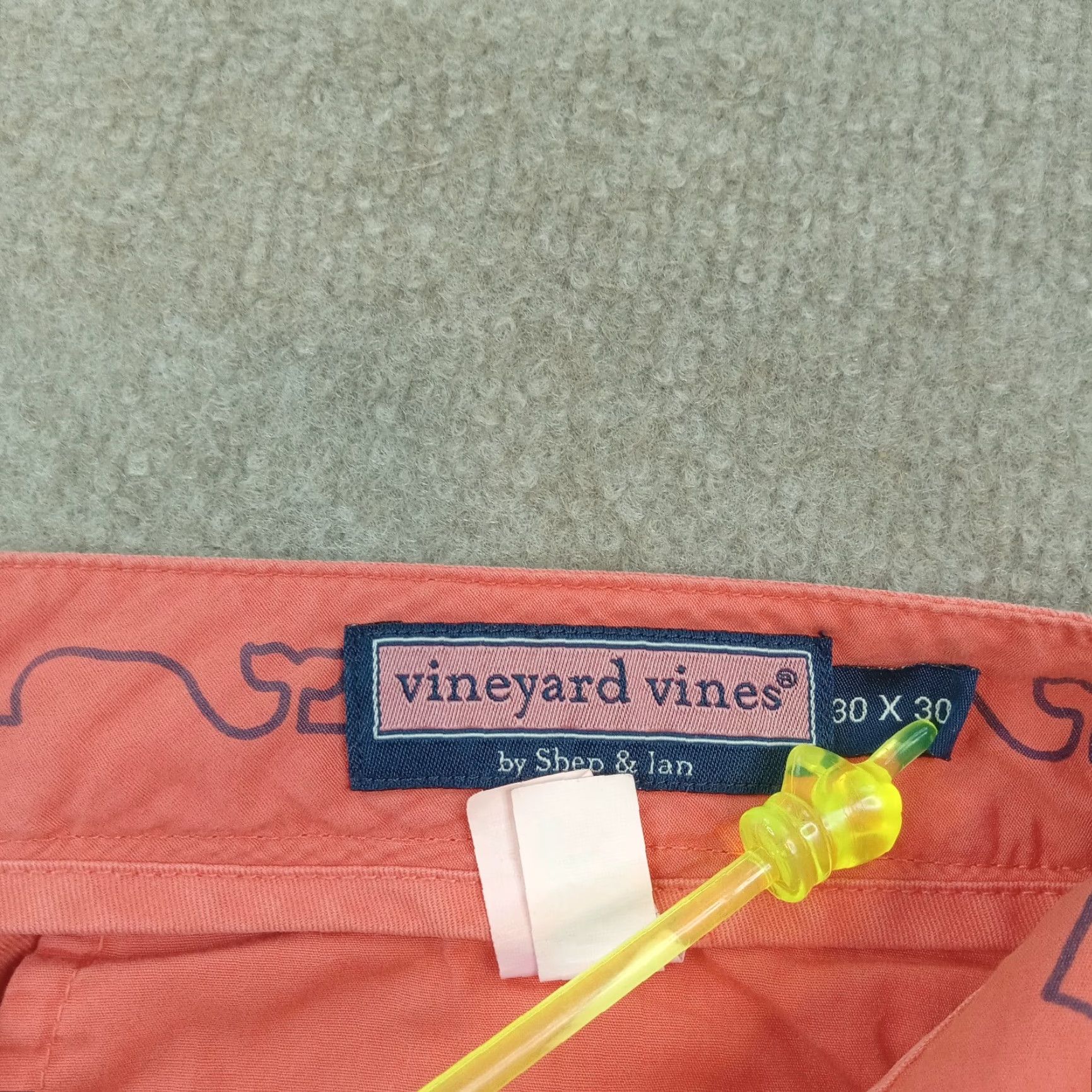Vineyard Vines Vineyard Vines Mens Pants 30x30 Extra Large XL Orange Chino Slim Fit Flat Front Size US 30 / EU 46 - 7 Thumbnail