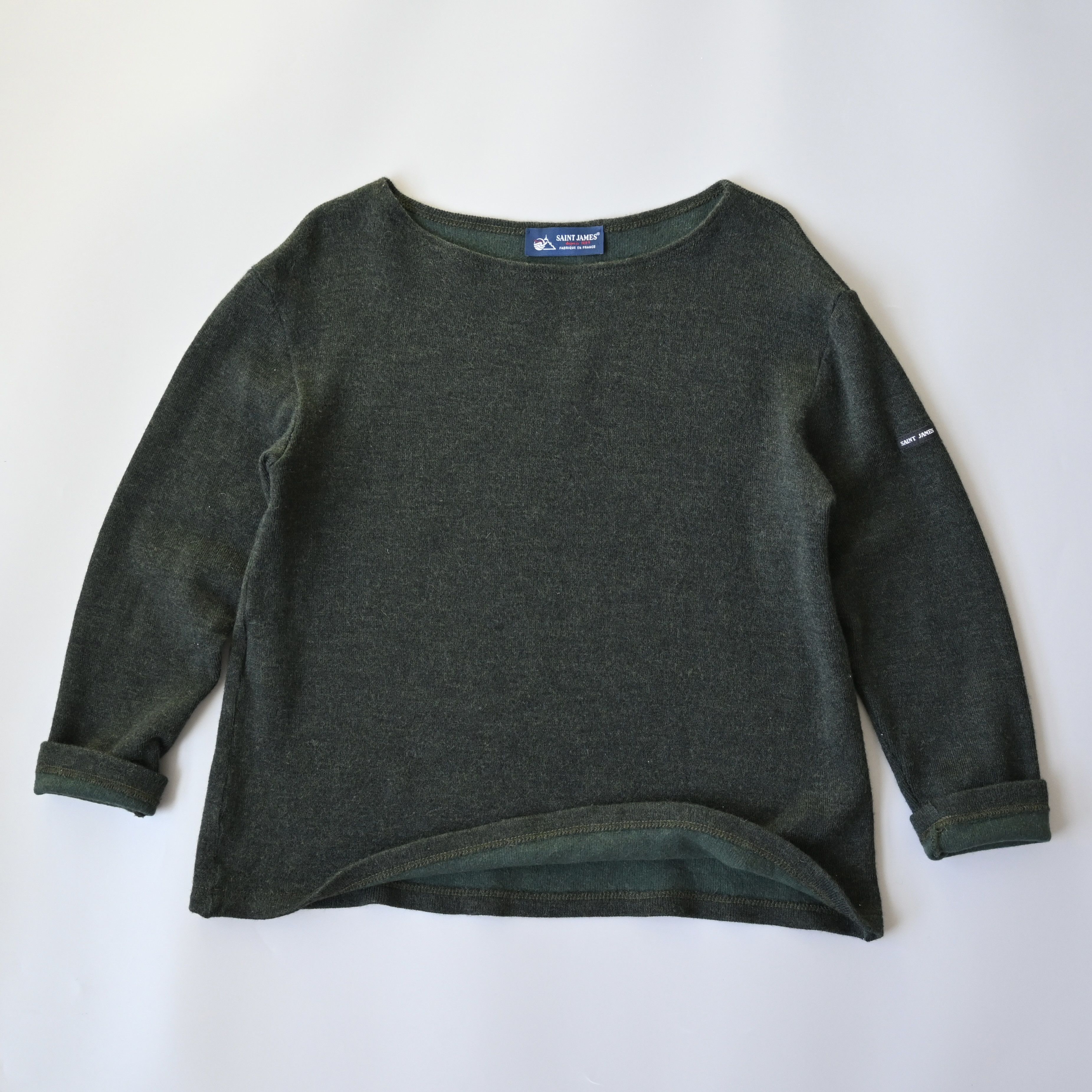 Saint James SAINT JAMES "double face" Breton sweater, forest, 3.5/SM Size S / US 4 / IT 40 - 1 Thumbnail