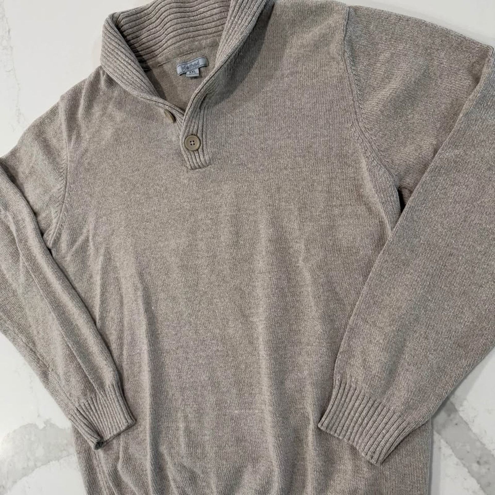 Method Method Pullover Knit Long Sleeve Shawl Neck Sweater Mens XXL Size US XXL / EU 58 / 5 - 2 Thumbnail