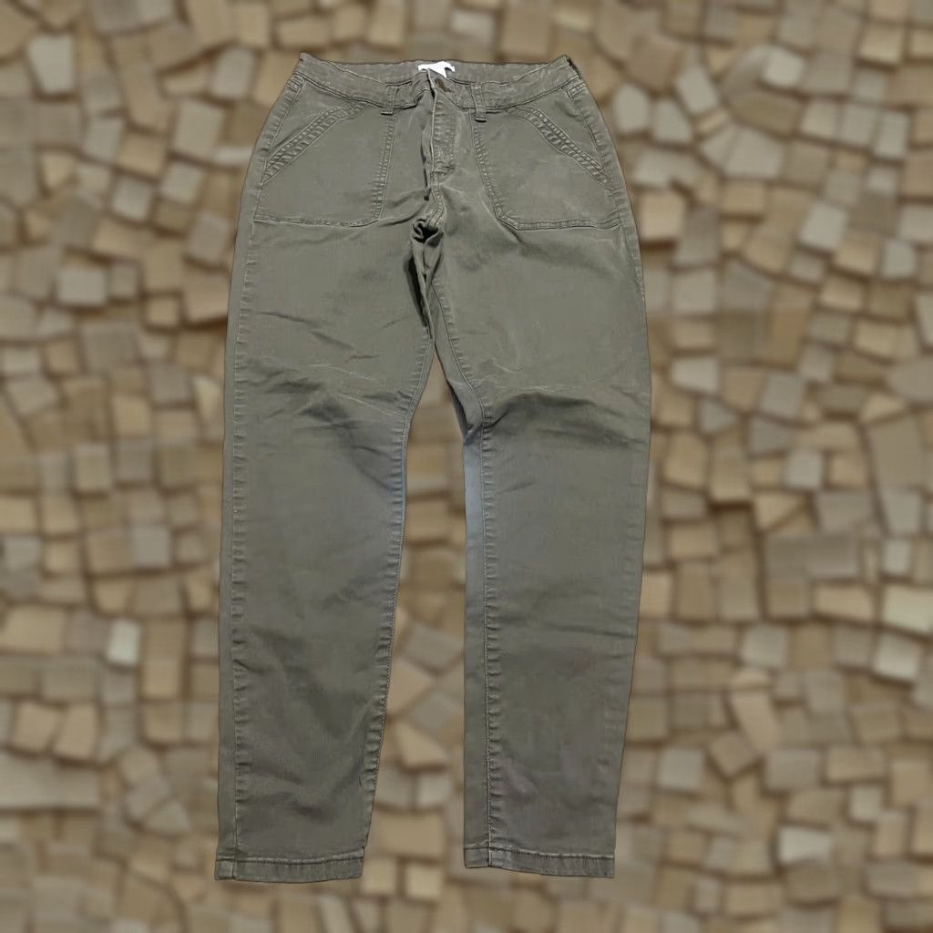 Vintage Daily/Ritual Pants Women's 10 Green Skinny Cargo Pockets Pants Womens Size 32" / US 10 / IT 46 - 1 Thumbnail