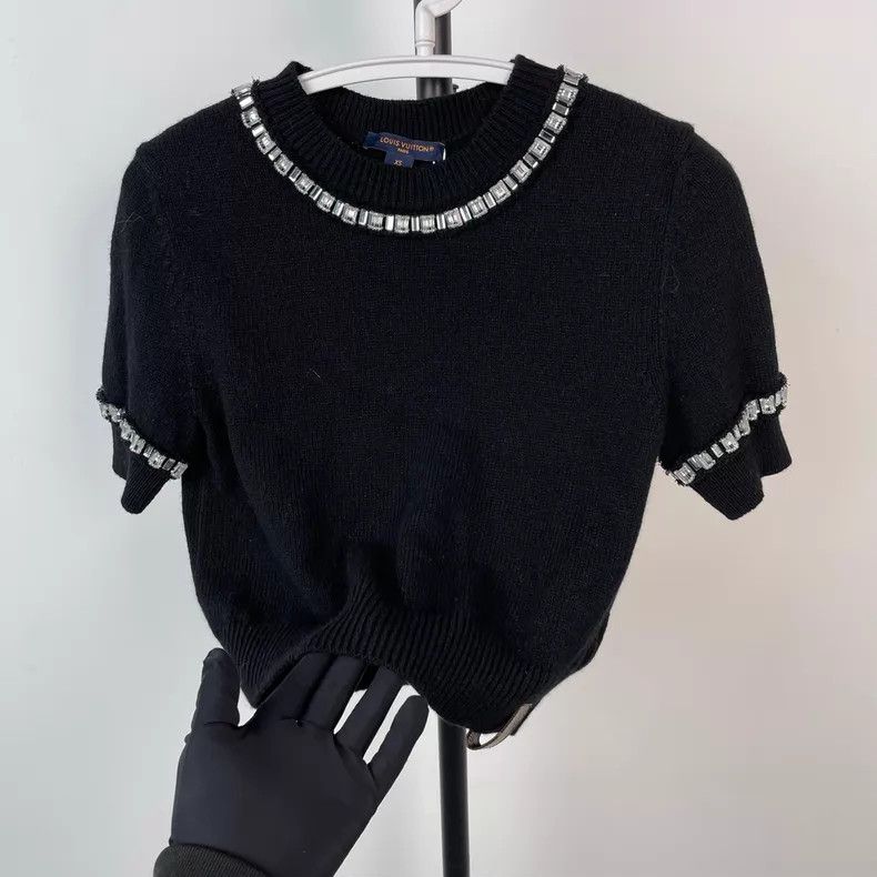 Louis Vuitton Louis Vuitton Beaded Square Diamond Set Diamond Round Neck Size XS / US 0-2 / IT 36-38 - 3 Thumbnail