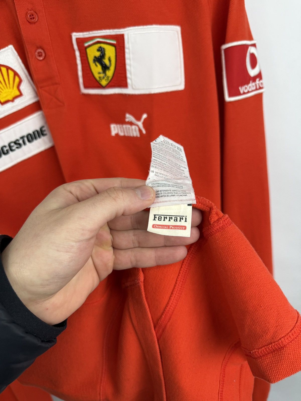 Ferrari × Puma 🇮🇹 Vintage 00s Puma Ferrari Vodafone Bridgestone Schumacher Size US XXL / EU 58 / 5 - 9 Thumbnail