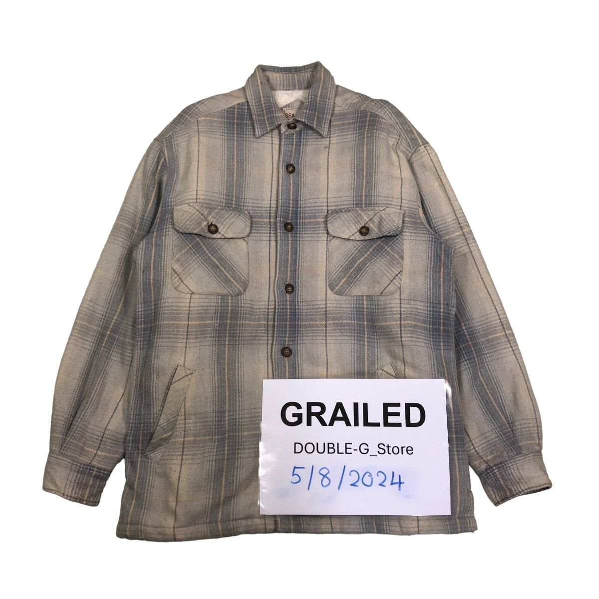 Flannel 📌VINTAGE FLANNEL SHIRT JACKET WORKER SEA HOP ISSEY MIYAKE Size US L / EU 52-54 / 3 - 1 Thumbnail