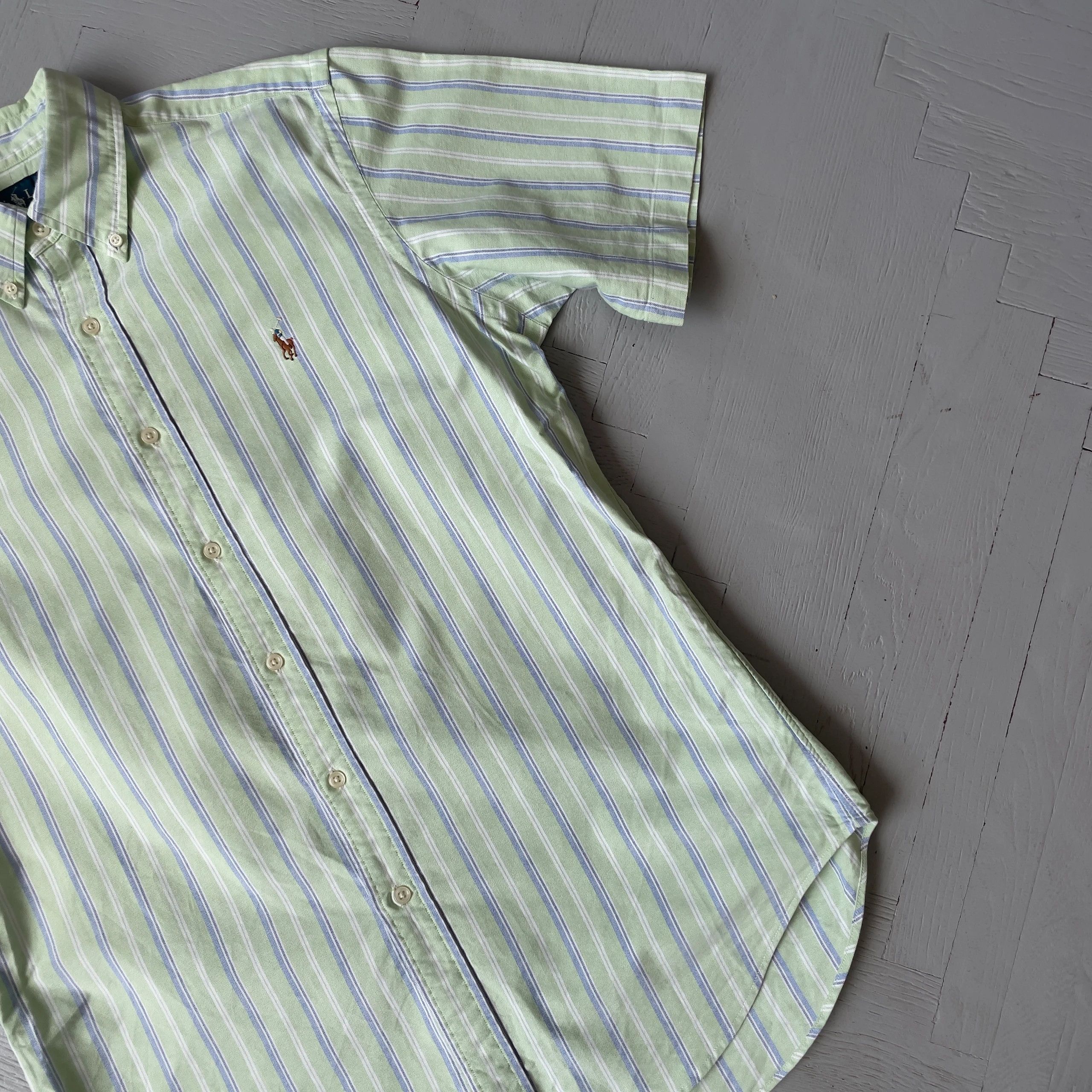Polo Ralph Lauren Vintage Polo Ralph Lauren Preppy Striped Shirt Size US M / EU 48-50 / 2 - 2 Thumbnail