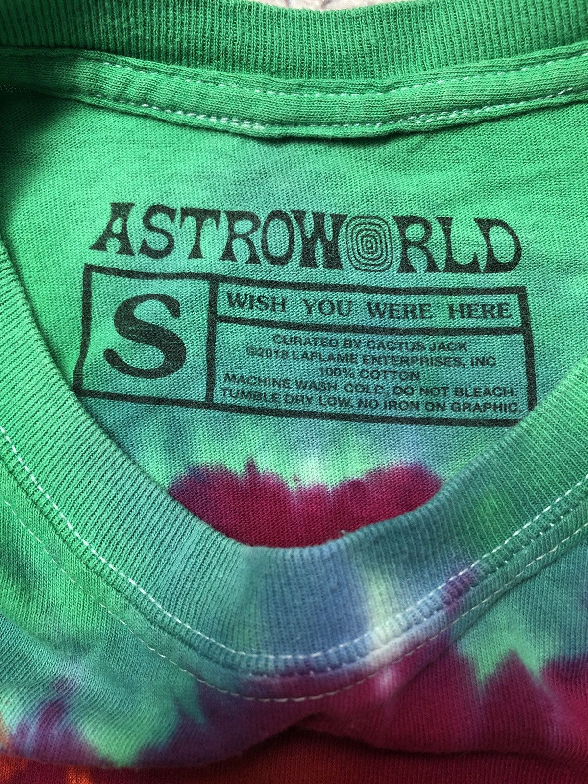 Travis Scott Travis Scott AstroWorld Roller Coaster Tye Dye T-Shirt Size US S / EU 44-46 / 1 - 6 Thumbnail