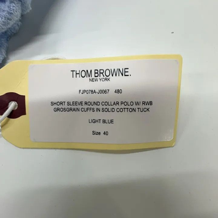 Thom Browne Thom Browne Striped Short Sleeve Polo Shirt -2507 Size M / US 6-8 / IT 42-44 - 1 Thumbnail