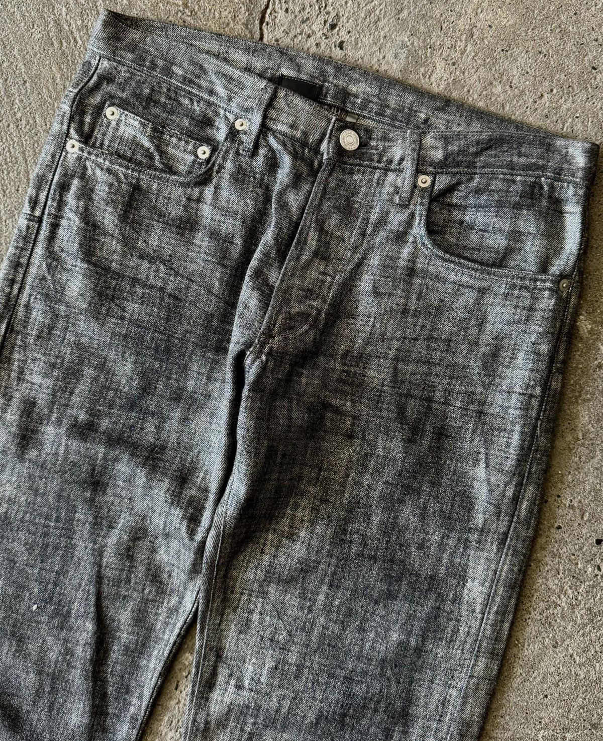 Dior Dior - Hedi Slimane - AW06 - Radioactive Silver Denim Jeans Size US 30 / EU 46 - 2 Thumbnail