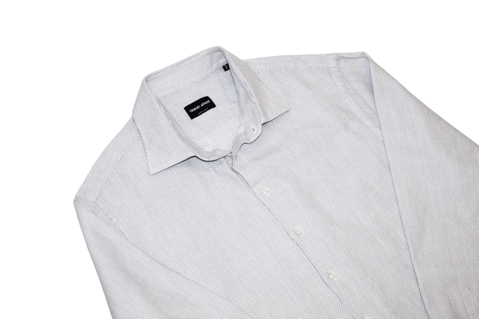 Giorgio Armani Giorgio Armani regular spread-collar polka dot oxford shirt Size US XL / EU 56 / 4 - 2 Thumbnail