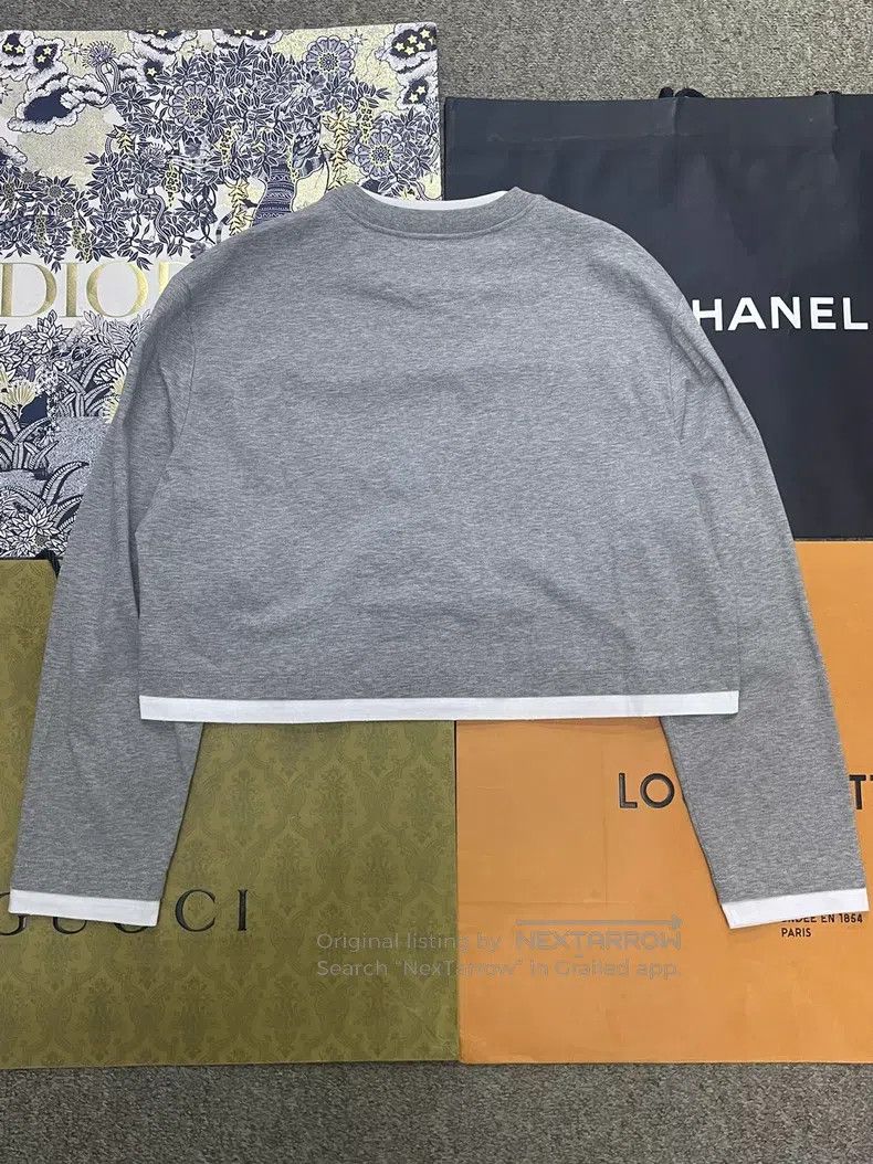 Prada Prada Gray stitched white fake two pieces Size M / US 6-8 / IT 42-44 - 3 Thumbnail