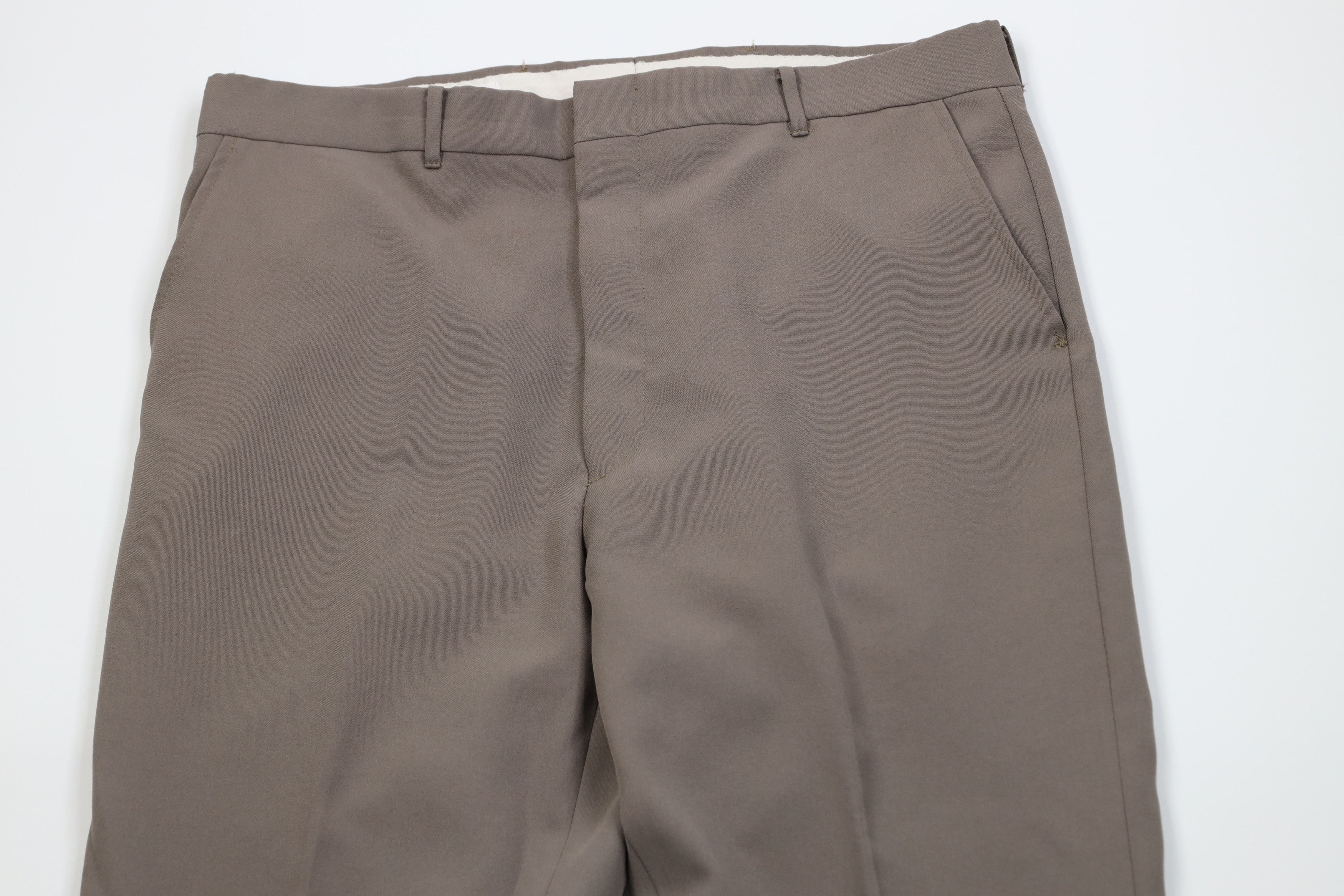 Vintage Vintage 70s Streetwear Flared Wide Leg Chino Pants Gray USA Size US 36 / EU 52 - 2 Thumbnail