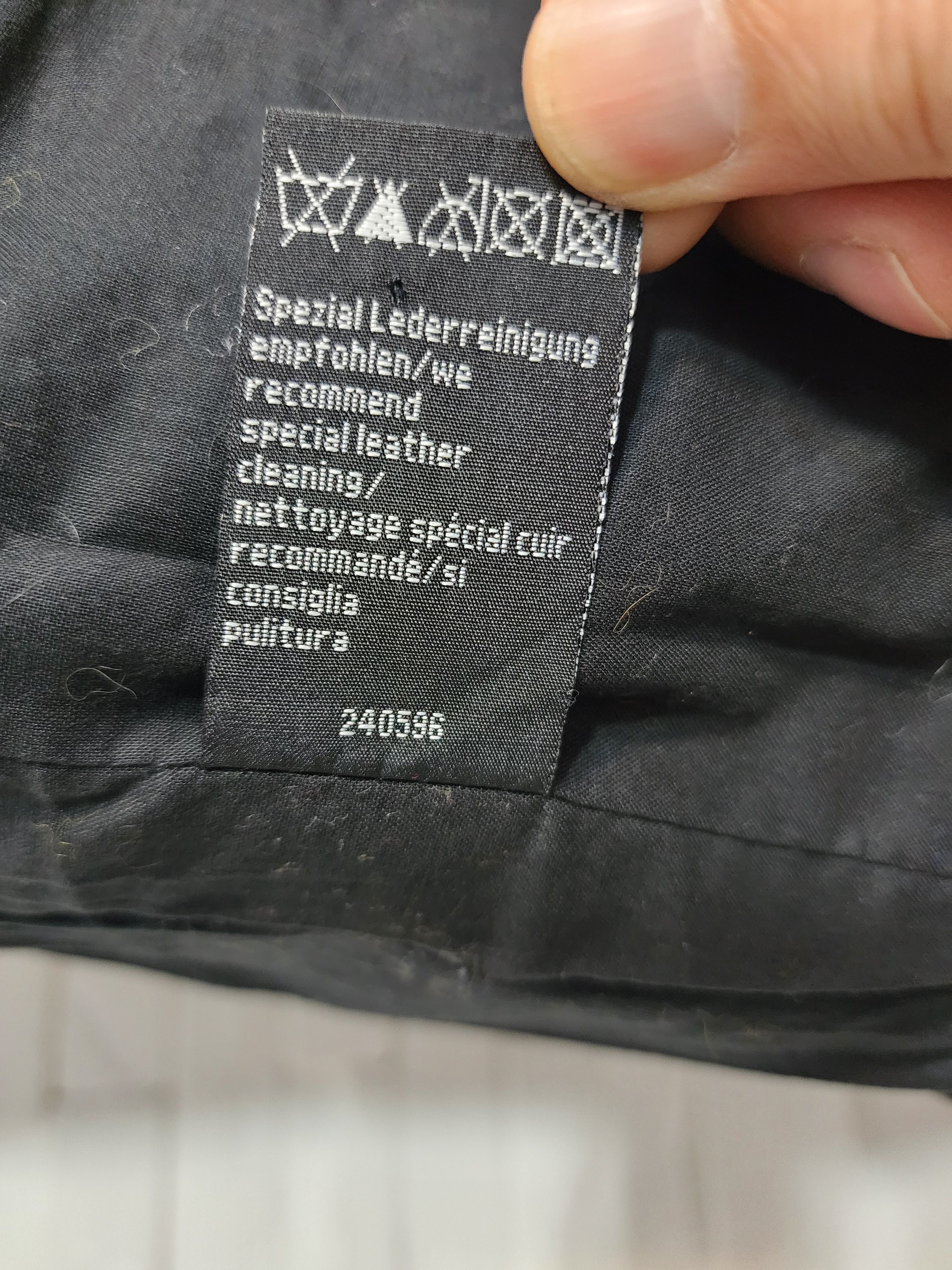 Other Black Leather Jacket: Women's Zip-Up Bomber with Knit Trim Size M / US 6-8 / IT 42-44 - 10 Thumbnail