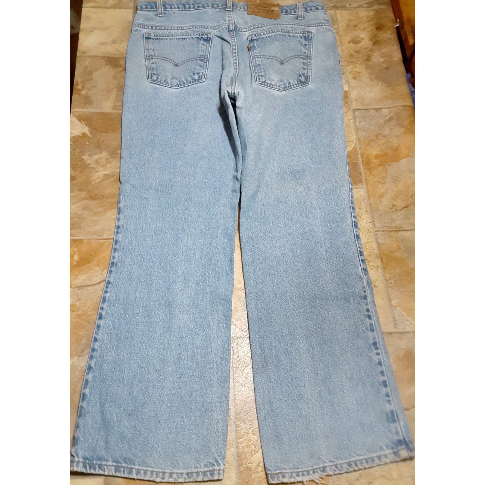Levi's Vintage 90s Levis 517 Jeans 37x28 Orange Tab Denim Distressed USA Mens Size US 38 / EU 54 - 2 Thumbnail