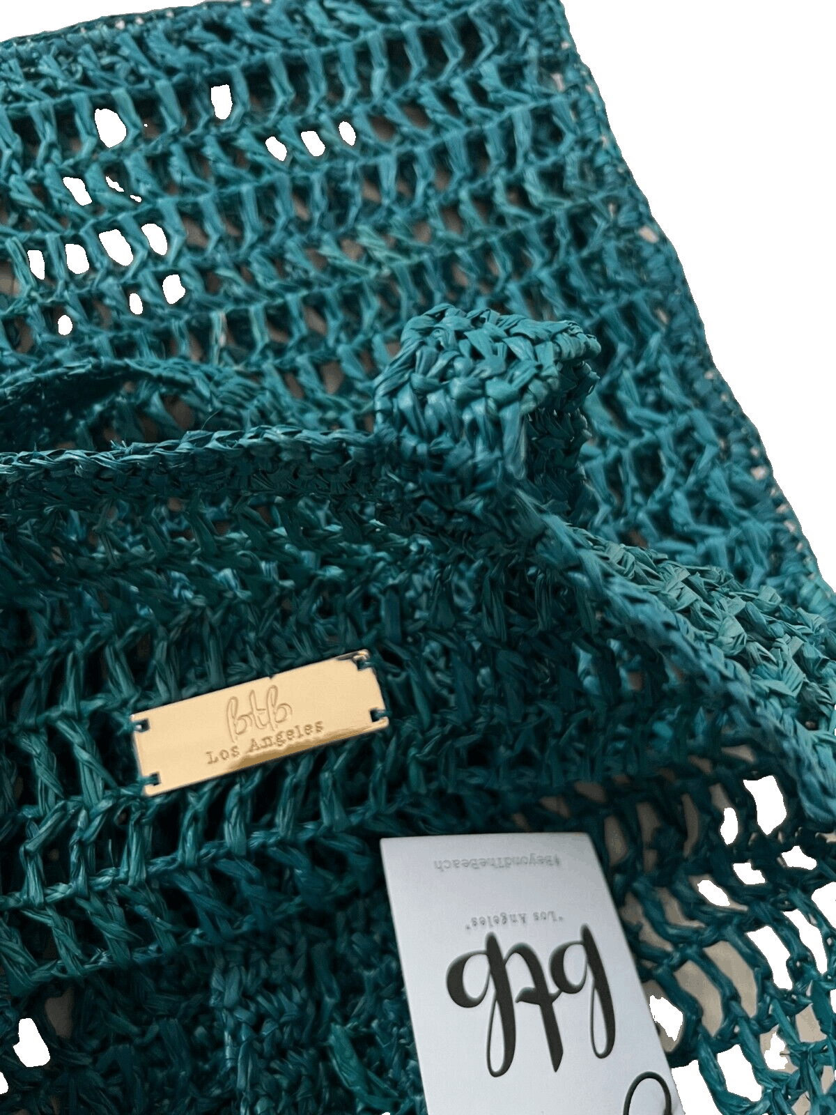Other BTB Los Angeles Heart Market Crochet Tote Bag Green Size ONE SIZE - 3 Thumbnail