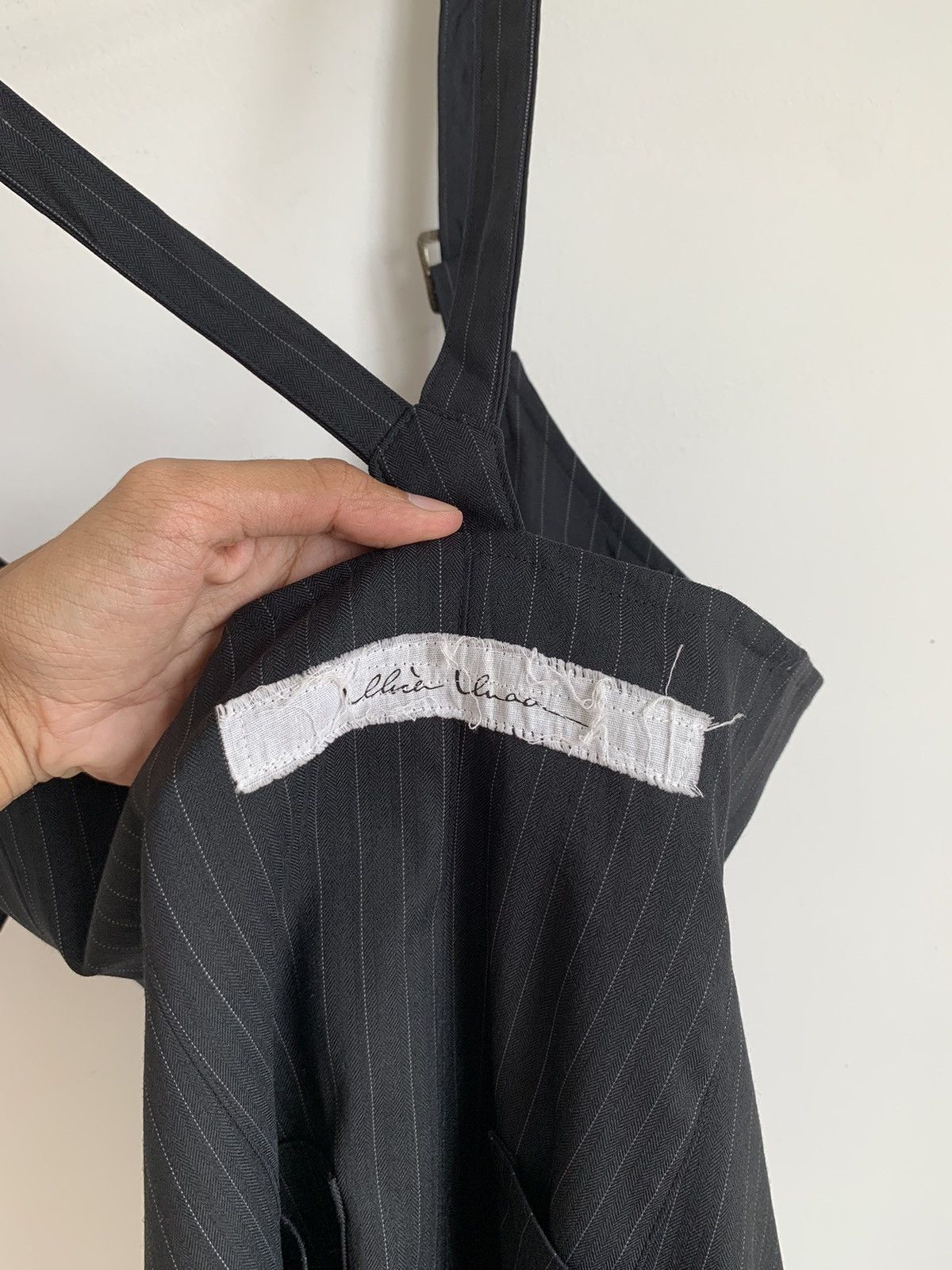 Japanese Brand Alice Auaa Gothic Pinstripe Romper Size 27" / US 4 / IT 40 - 11 Thumbnail